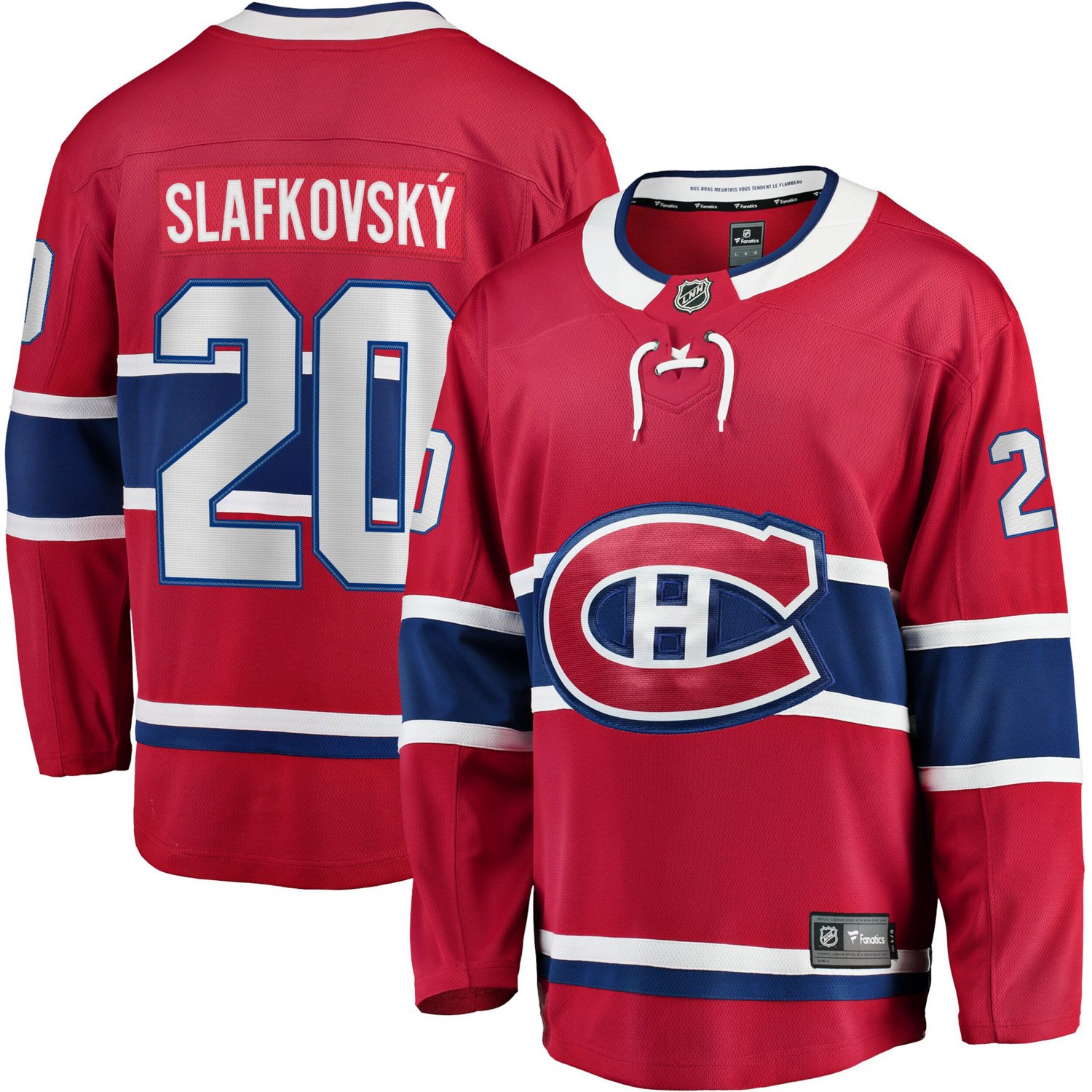 Fanatics Juraj Slafkovsky Montreal Canadiens Home Premier Breakaway Player Jersey                                                - view number 1