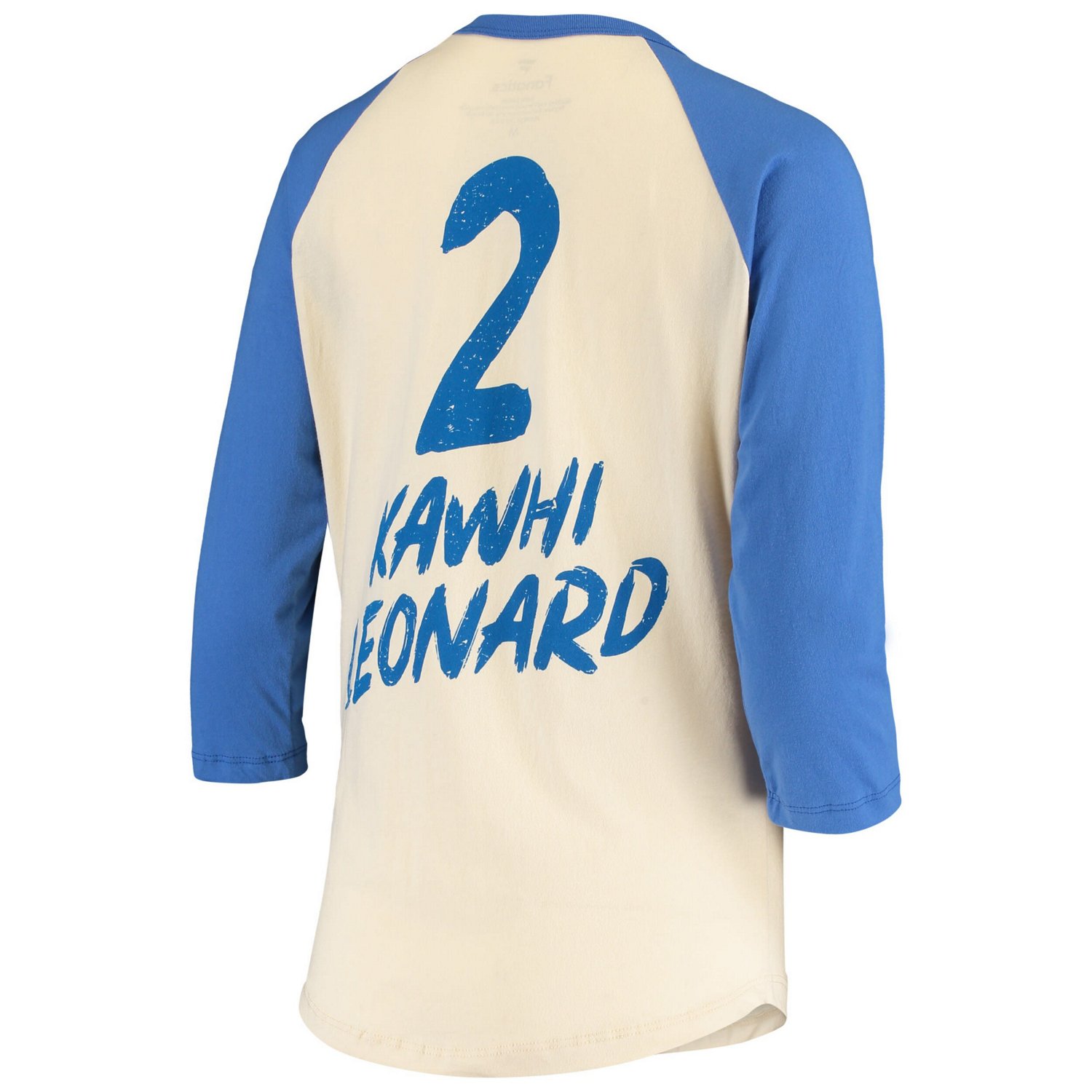 Fanatics Kawhi Leonard LA Clippers Raglan 3/4 Sleeve T-Shirt                                                                     - view number 3