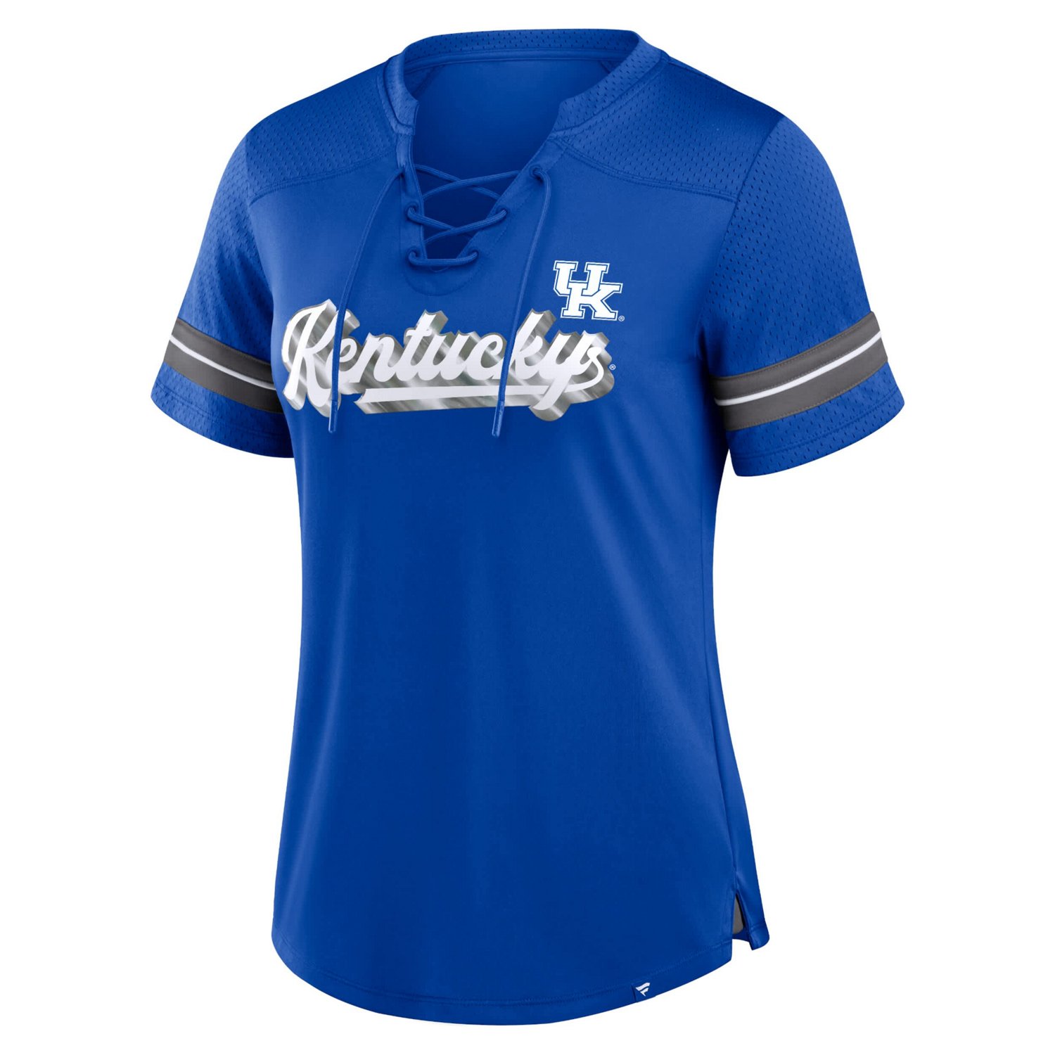 Fanatics Kentucky Wildcats Fundamental Overtime Readiness Athena Lace-Up V-Neck T-Shirt                                          - view number 2