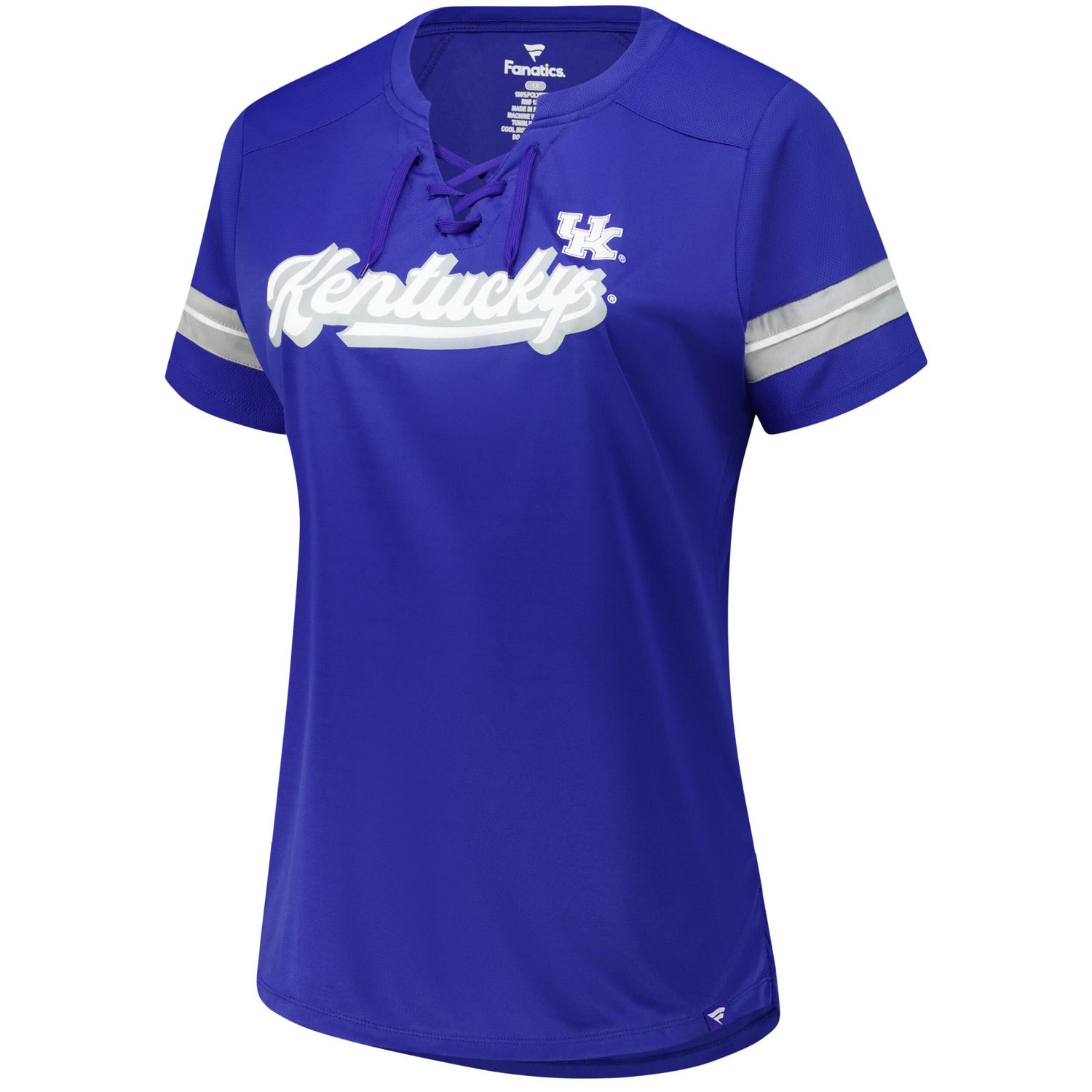 Fanatics Kentucky Wildcats Plus Size Overtime Readiness Lace-Up T-Shirt - view number 2