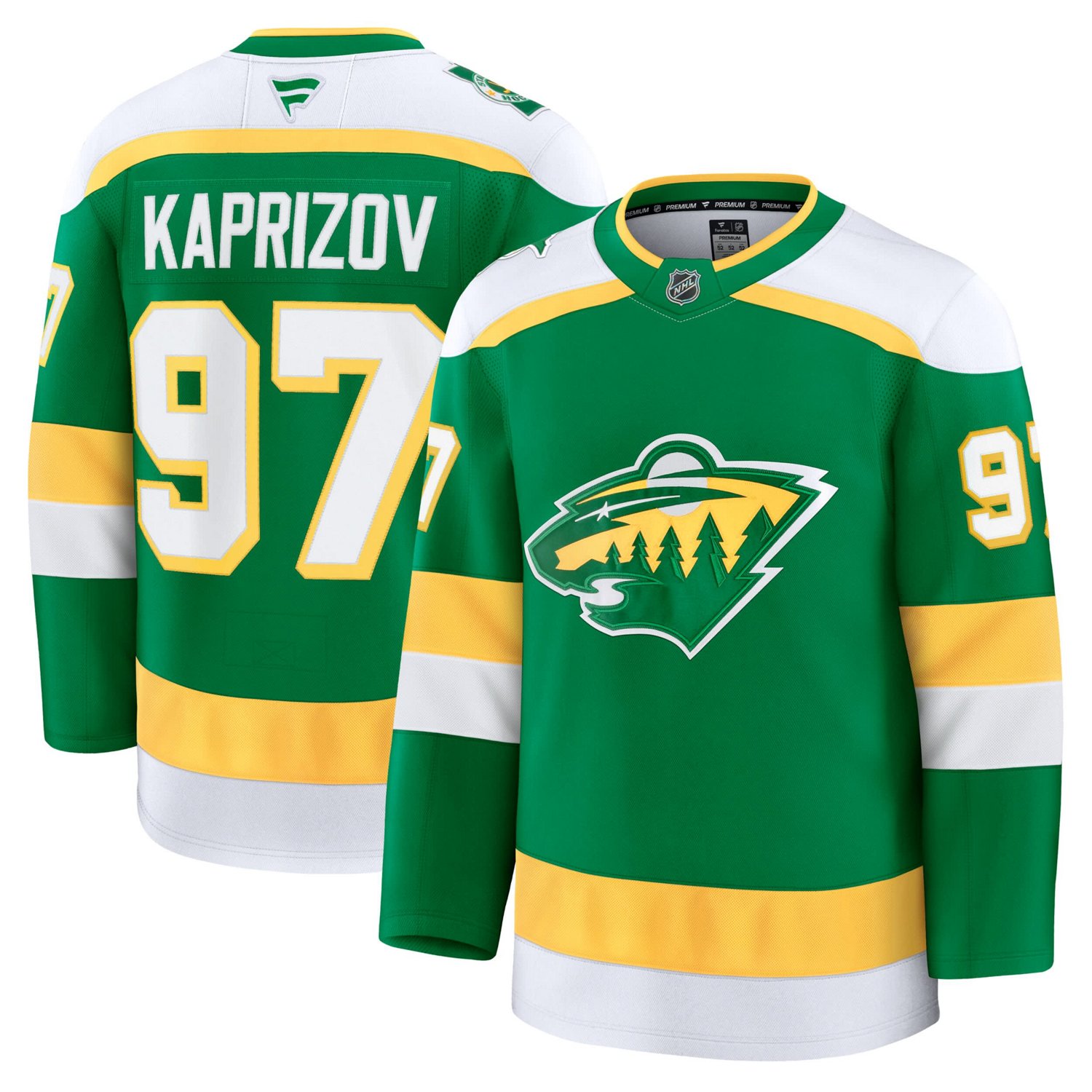 Fanatics Kirill Kaprizov Minnesota Wild Alternate Premium Jersey                                                                 - view number 1