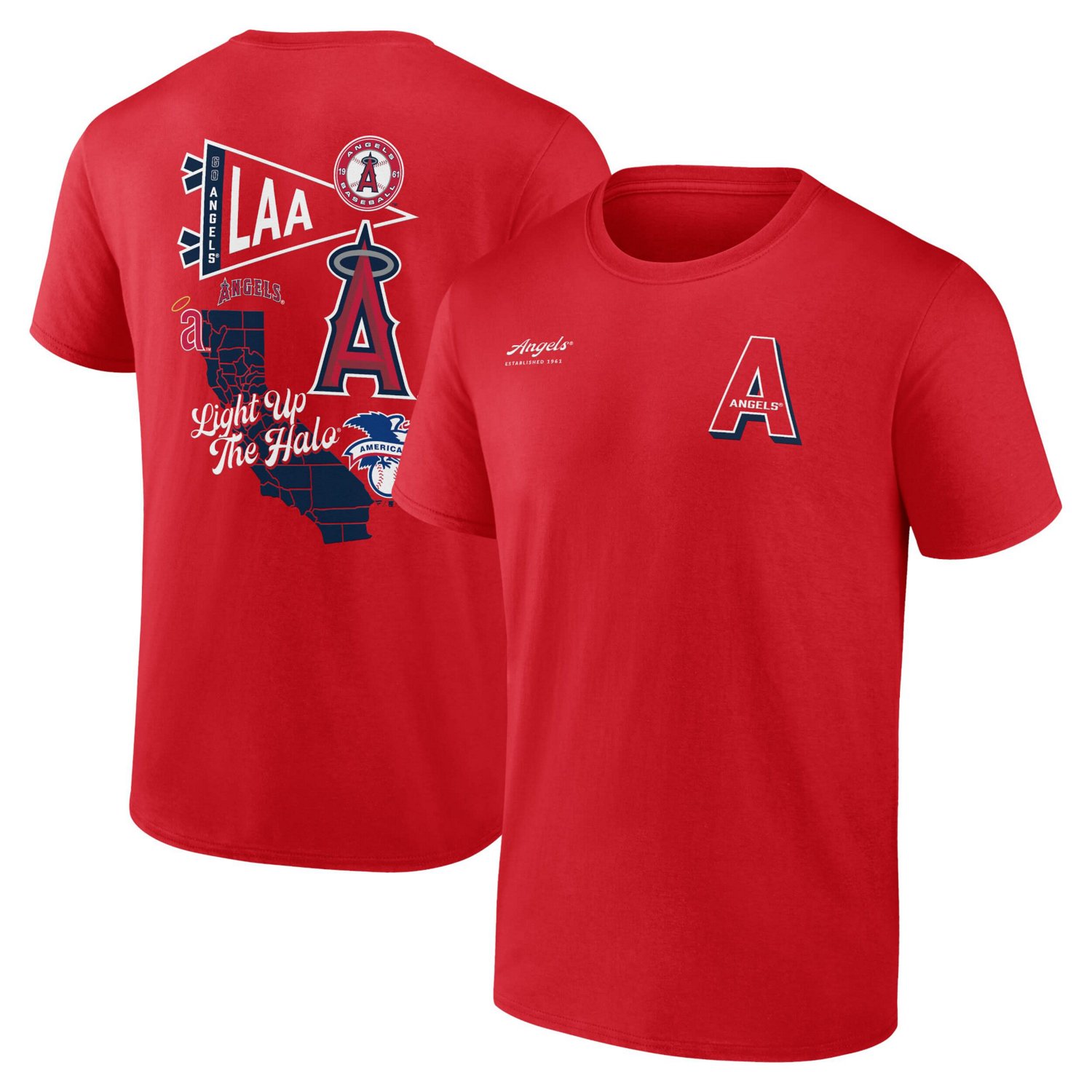 Fanatics Los Angeles Angels Split Zone T-Shirt - view number 1