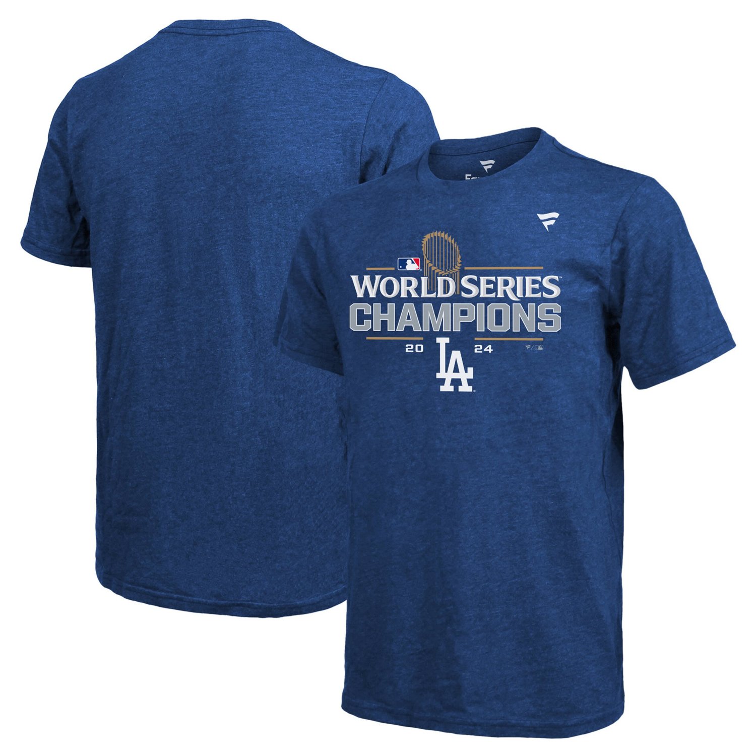 Fanatics Los Angeles Dodgers 2024 World Series Champions Locker Room Jersey Tri-Blend T-Shirt