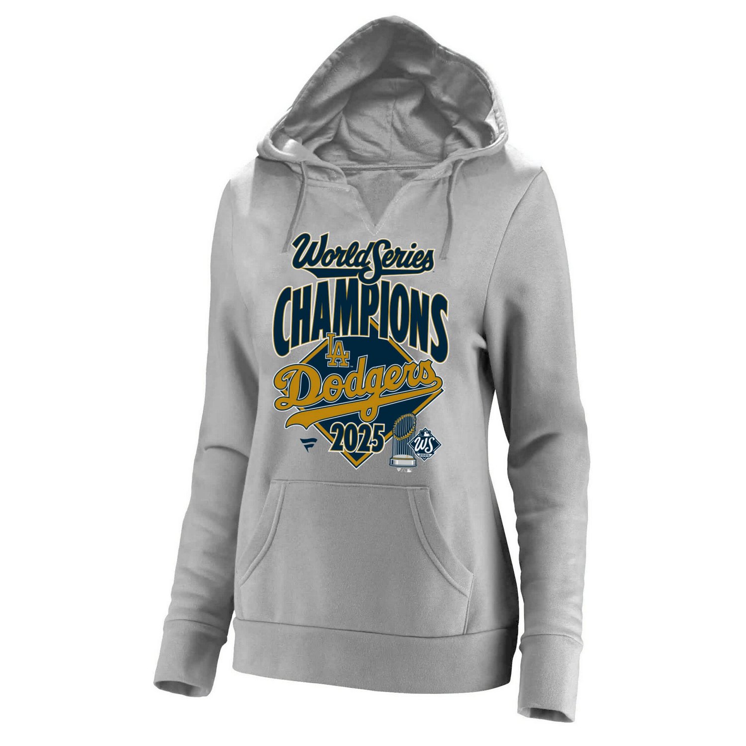Fanatics Los Angeles Dodgers 2025 World Series Champions Locker Room Replica Plus Size V-Neck Hoodie