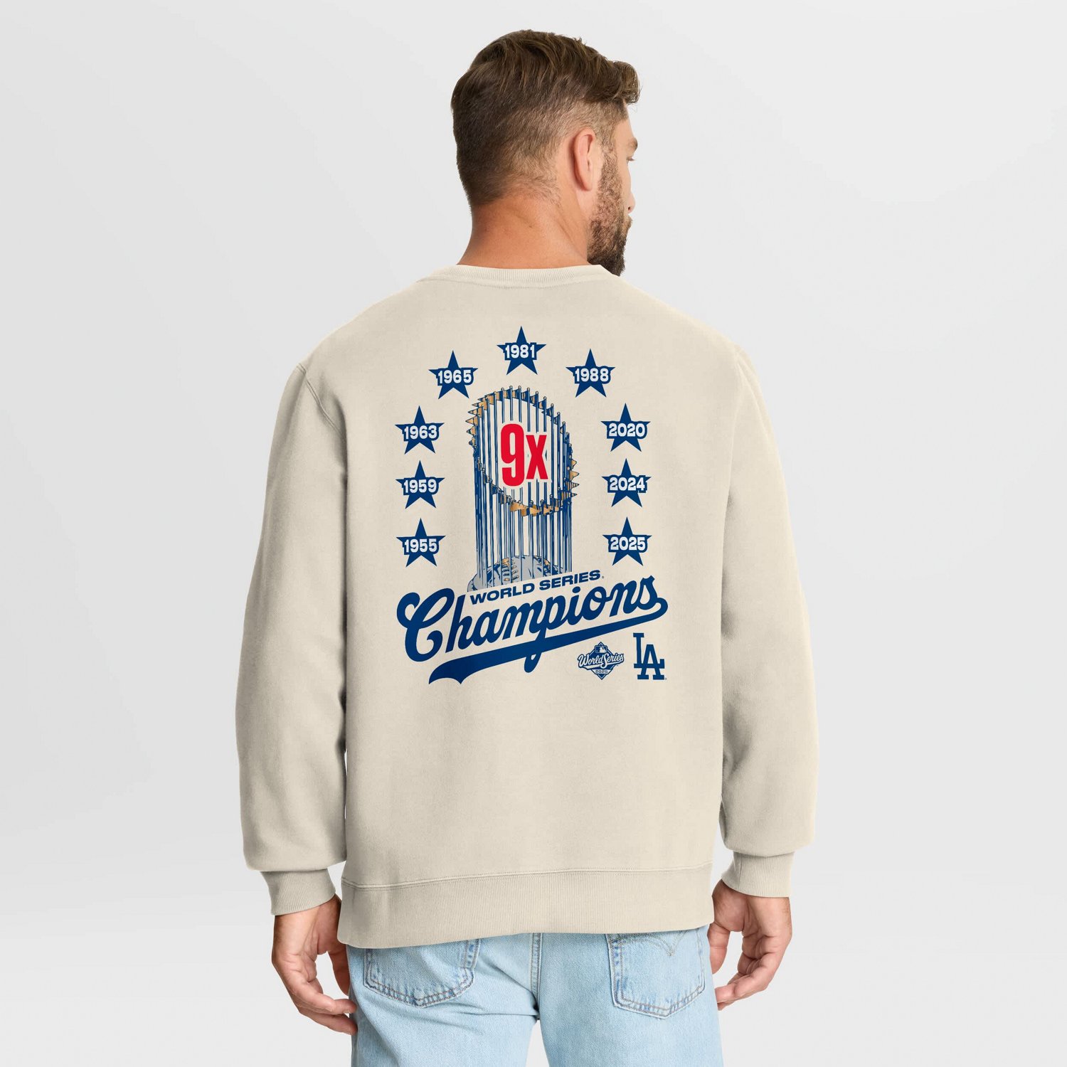 Fanatics Los Angeles Dodgers 9x Champs Crewneck Sweatshirt - view number 2
