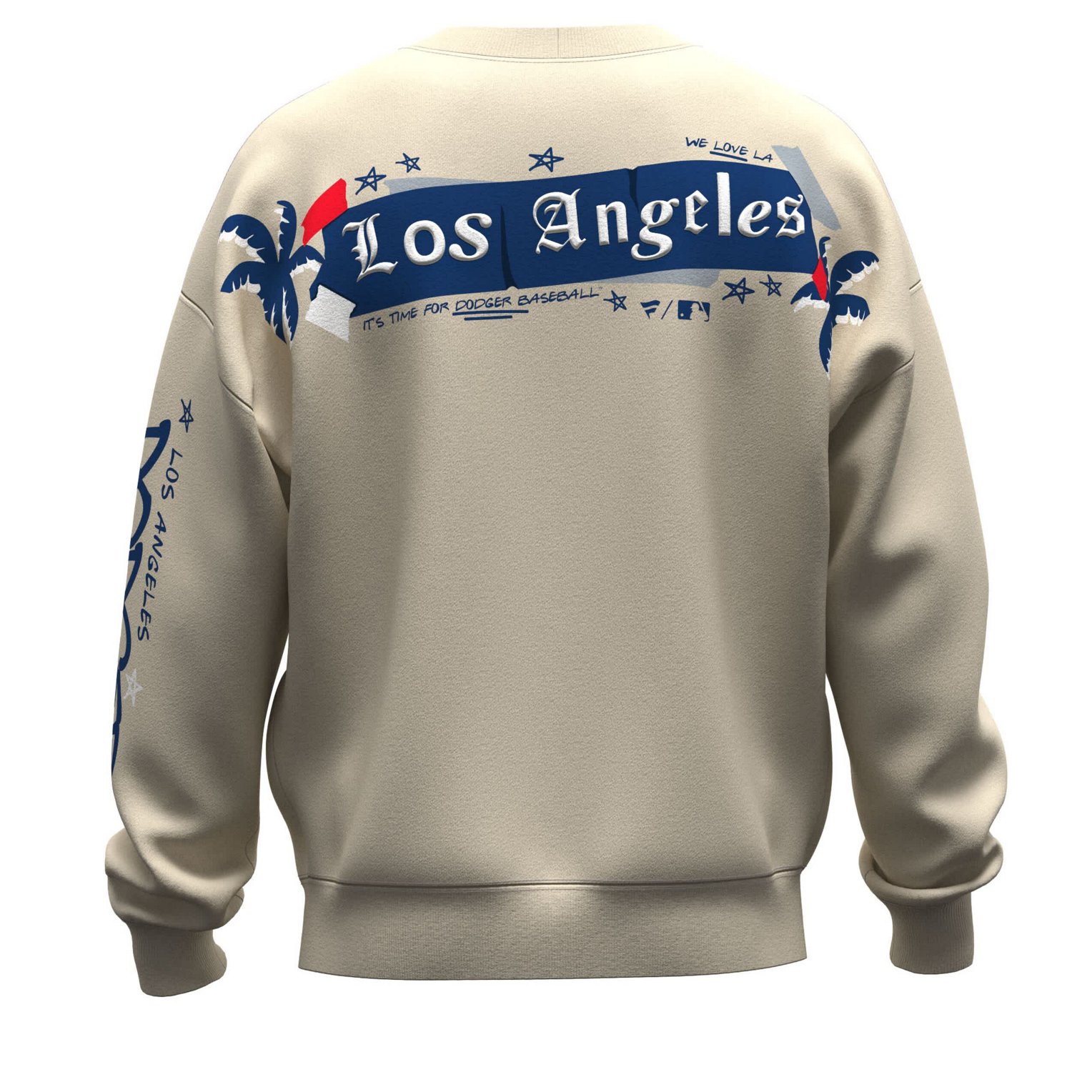 Fanatics Los Angeles Dodgers Graffiti Fleece Sweatshirt - view number 3