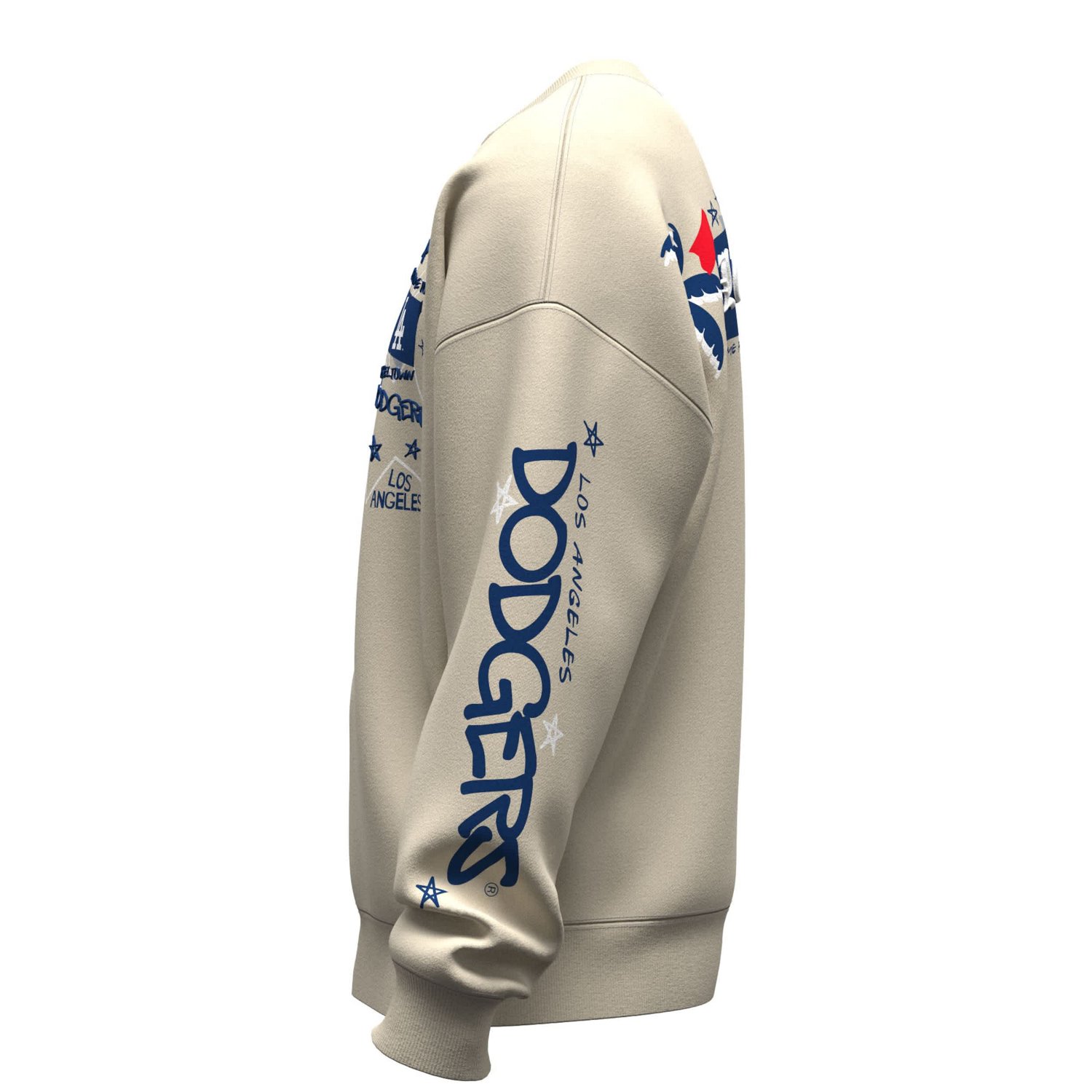 Fanatics Los Angeles Dodgers Graffiti Fleece Sweatshirt - view number 4