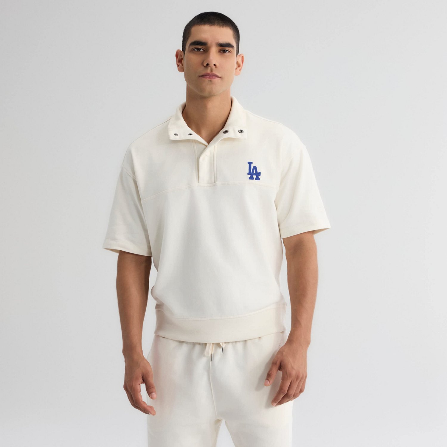 Fanatics Los Angeles Dodgers Iconic Short Sleeve Mock Neck Pullover