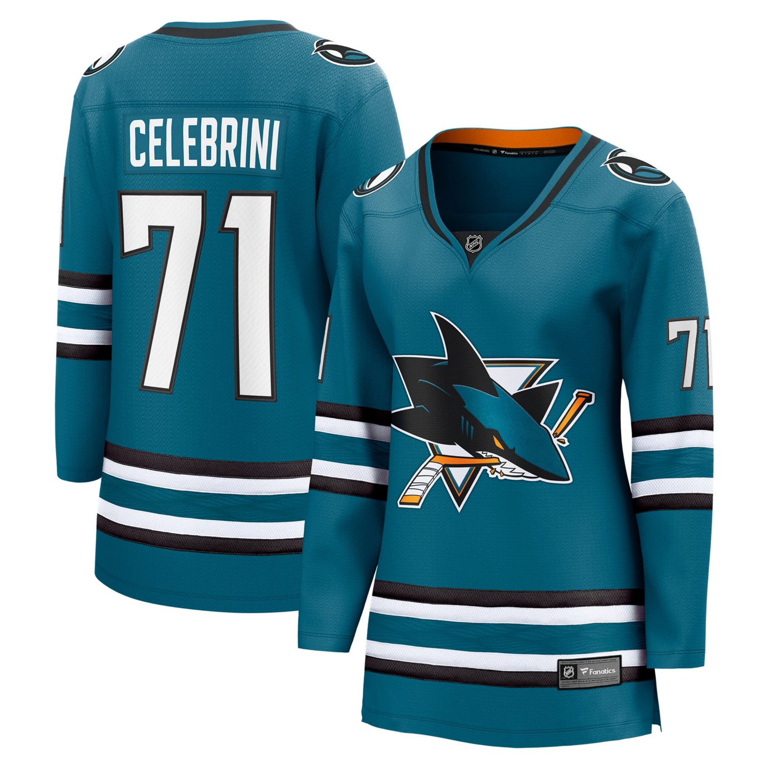 Fanatics Macklin Celebrini San Jose Sharks Home Breakaway Jersey - view number 1