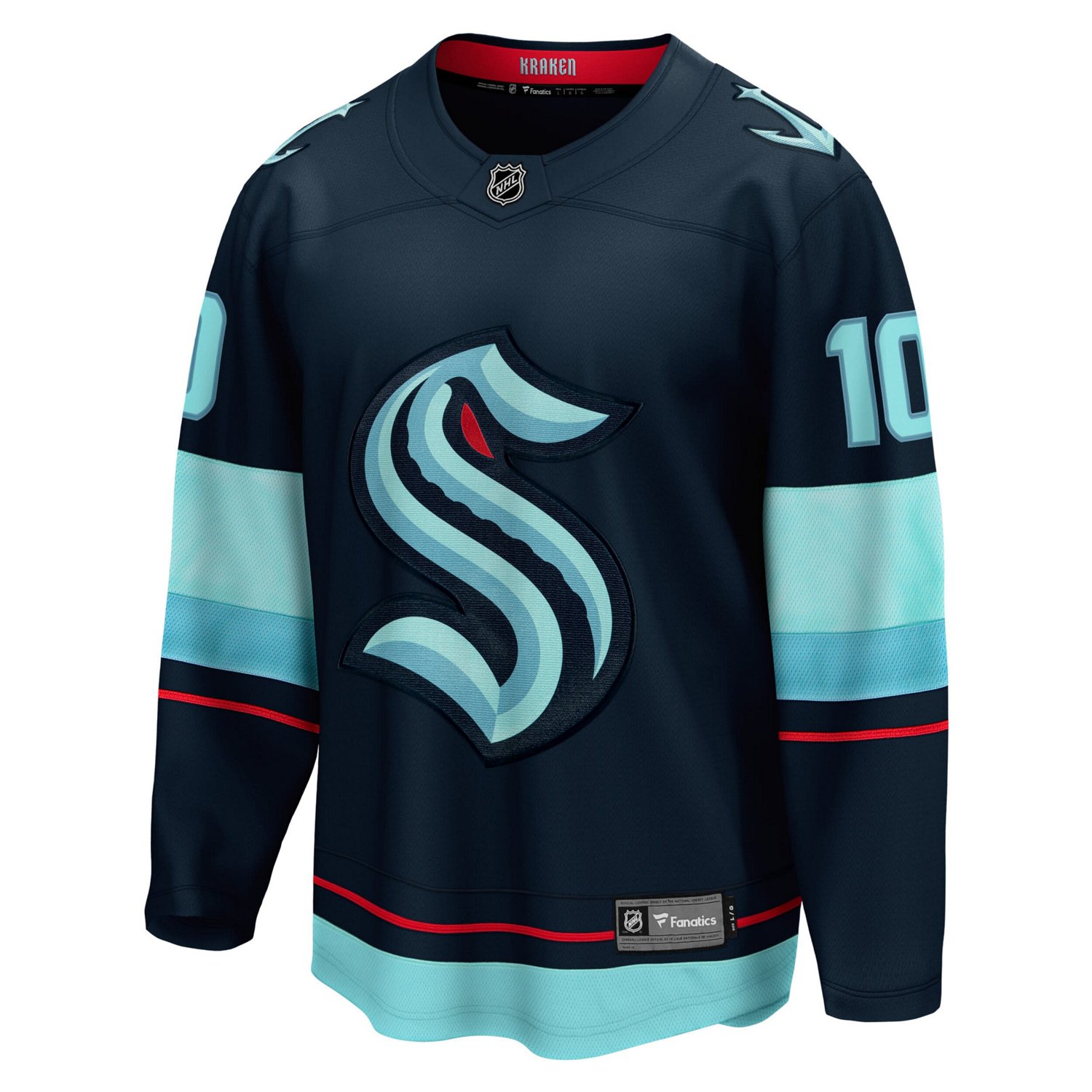 Fanatics Matty Beniers Deep Sea Seattle Kraken Premier Breakaway Player Jersey                                                   - view number 2