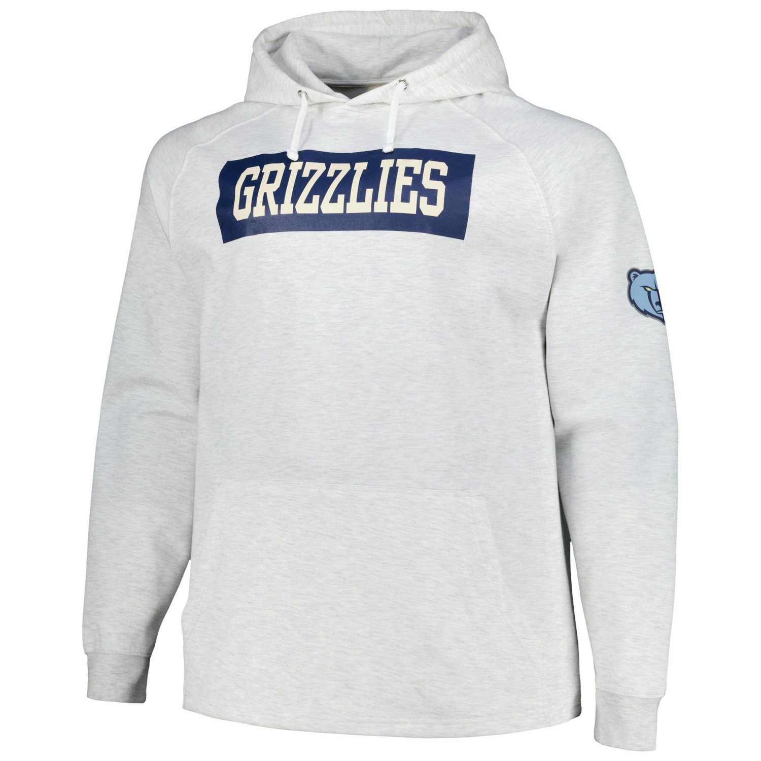 Fanatics Memphis Grizzlies Big  Tall Raglan Tri-Blend Pullover Hoodie - view number 2