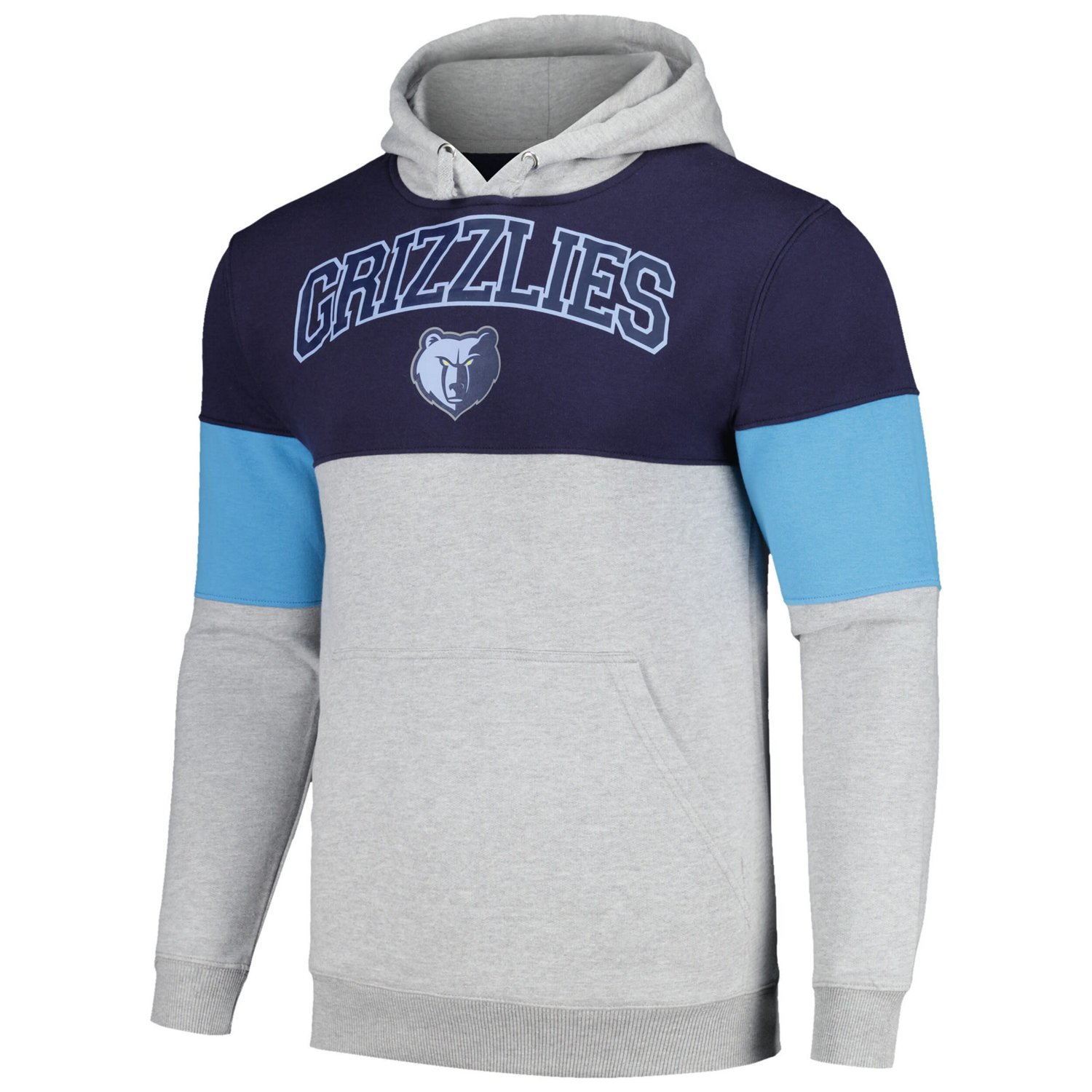 Fanatics Memphis Grizzlies Contrast Pieced Pullover Hoodie - view number 2