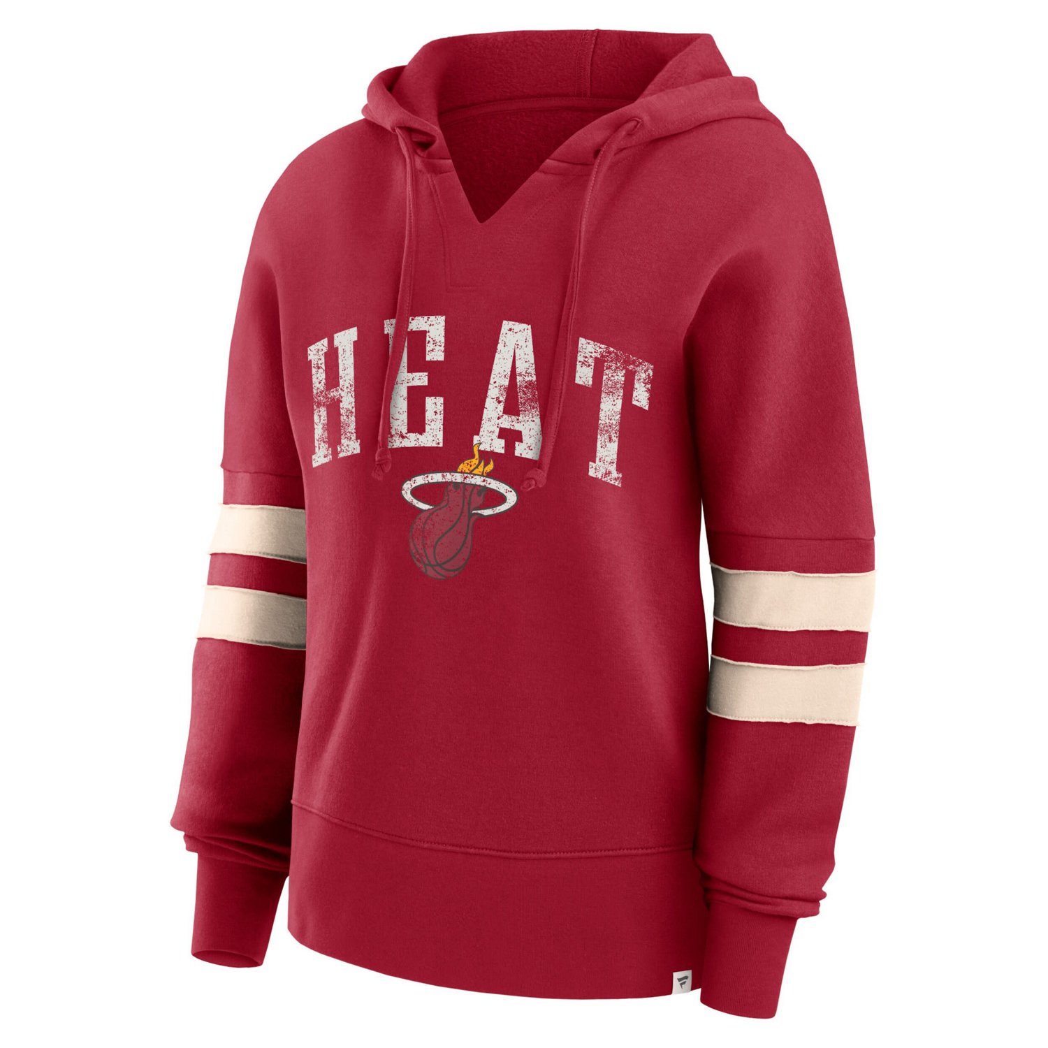 Fanatics Miami Heat Bold Move Dolman V-Neck High Hip Hoodie                                                                      - view number 2