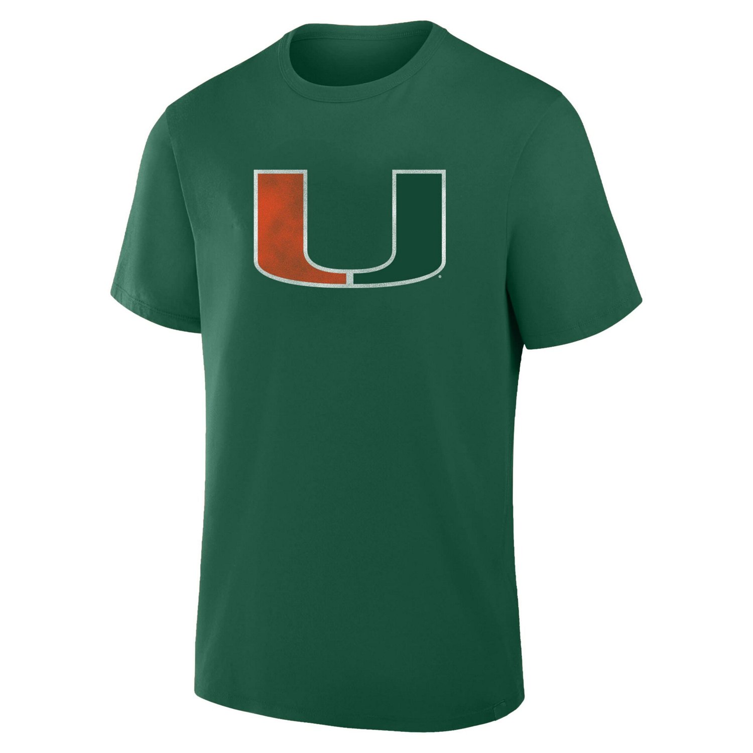Fanatics Miami Hurricanes Big  Tall Distressed Vintage Logo T-Shirt - view number 2