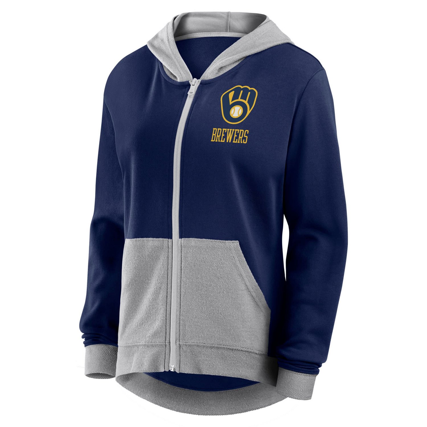 Fanatics Milwaukee Brewers Hit It French Terry Full-Zip Hoodie
