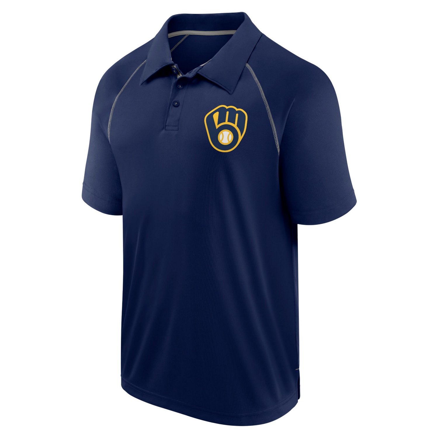 Fanatics Milwaukee Brewers Strong Alone Raglan Polo - view number 2