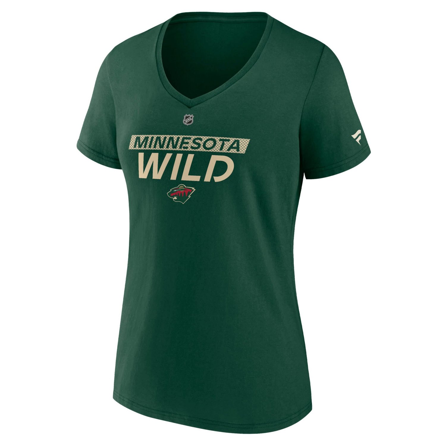 Fanatics Minnesota Wild Authentic Pro Core Primary V-Neck T-Shirt                                                                - view number 2