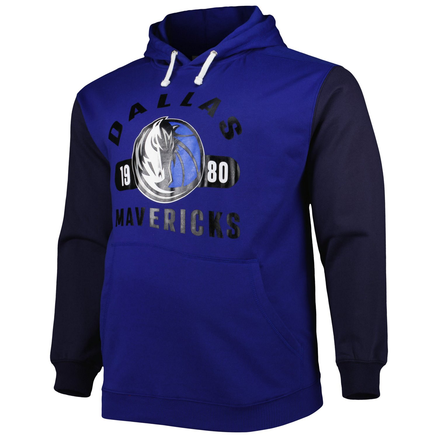 Fanatics /Navy Dallas Mavericks Big  Tall Bold Attack Pullover Hoodie                                                            - view number 2