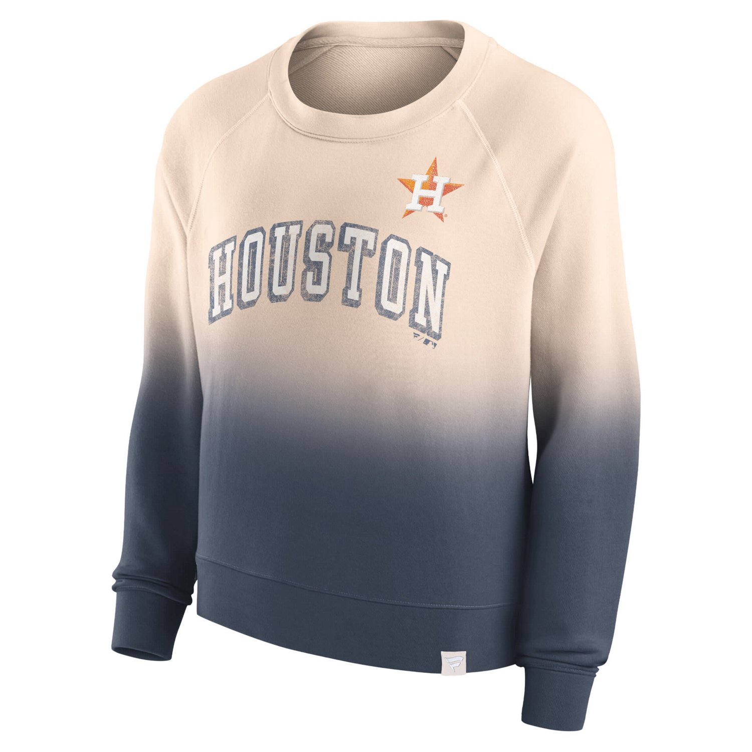 Fanatics Navy Houston Astros Luxe Lounge Arch Raglan Pullover Sweatshirt - view number 2
