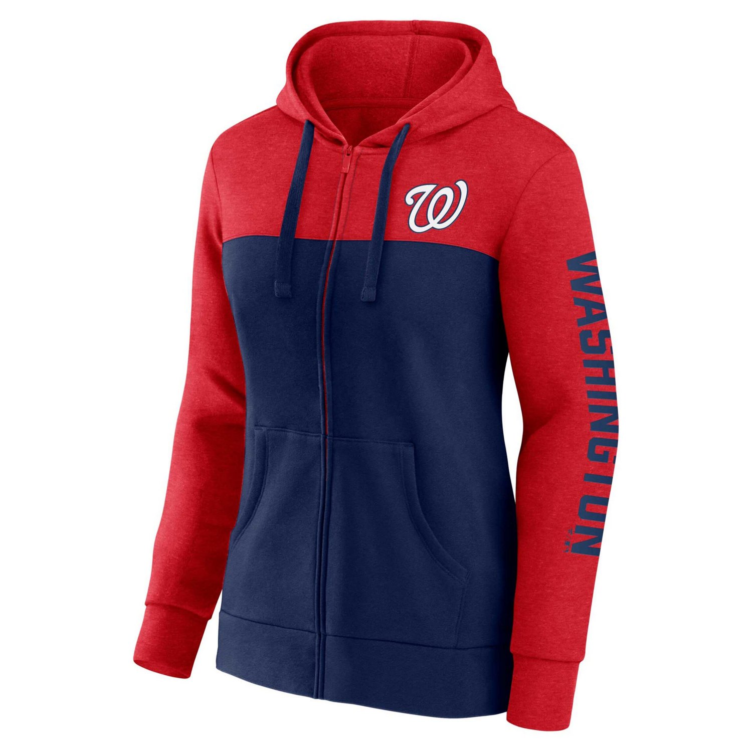 Fanatics Navy Washington Nationals City Ties Hoodie Full-Zip Sweatshirt - view number 2