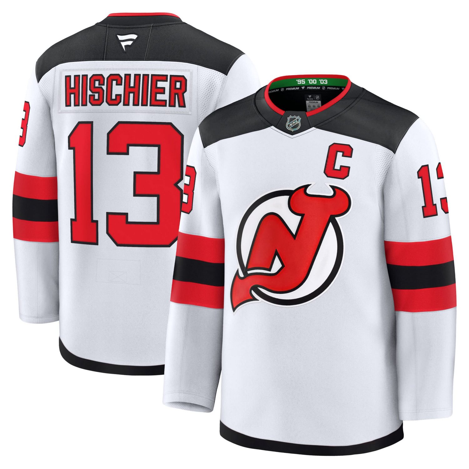 Fanatics Nico Hischier New Jersey Devils Away Premium Jersey