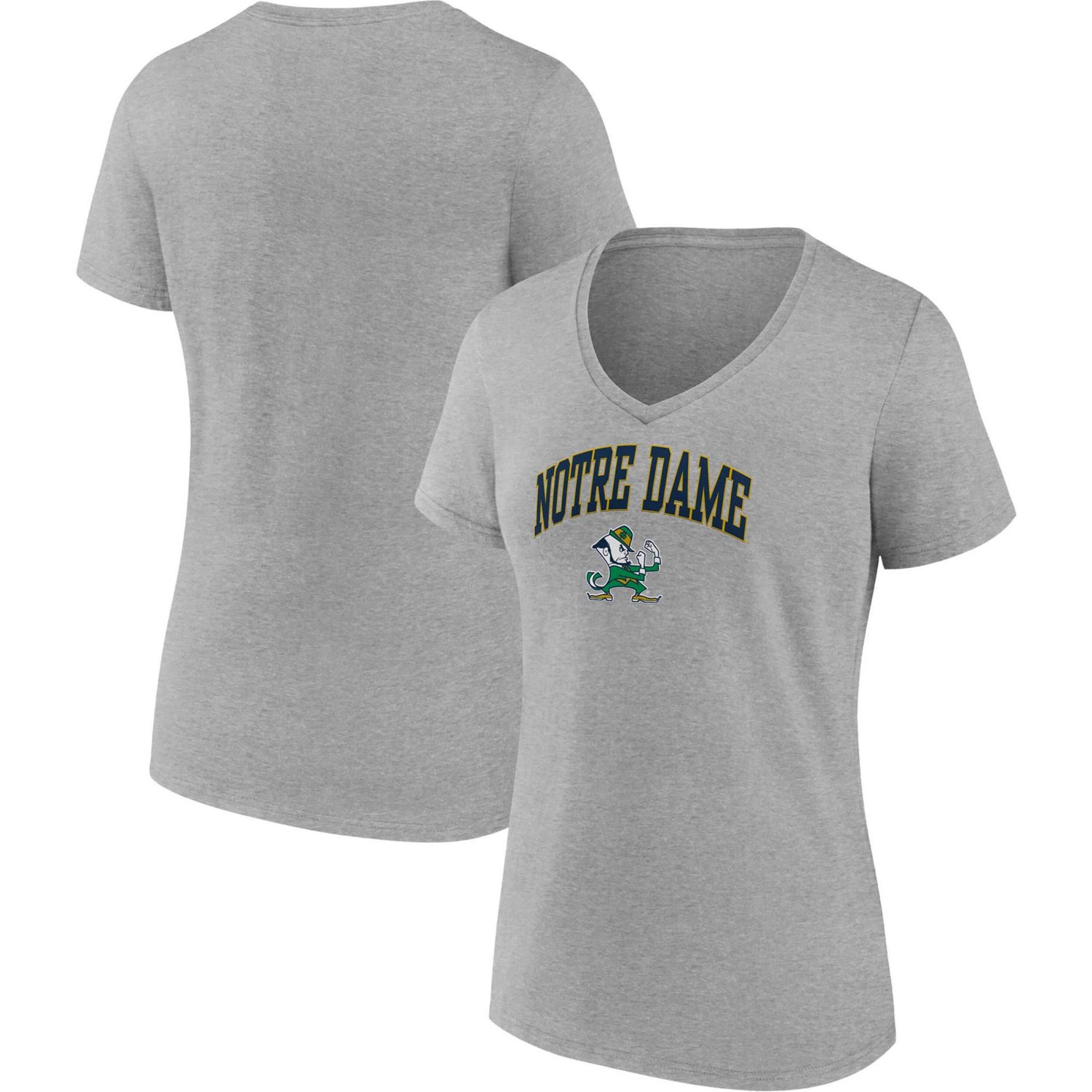 Fanatics Notre Dame Fighting Irish Evergreen Campus V-Neck T-Shirt                                                               - view number 1