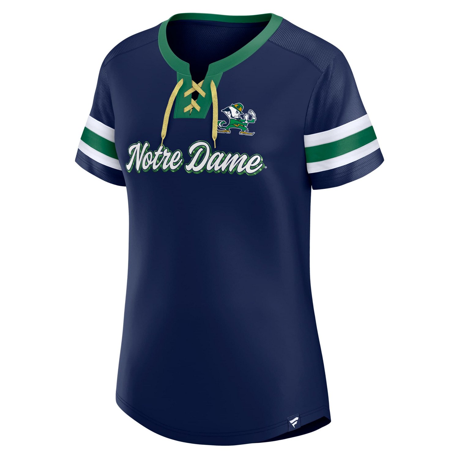 Fanatics Notre Dame Fighting Irish Iconic Athena Lace-Up T-Shirt - view number 2