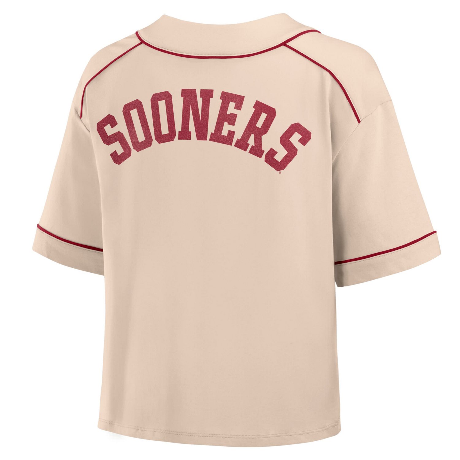 Fanatics Oklahoma Sooners Oversized Dominant Force Midi V-Neck T-Shirt - view number 3