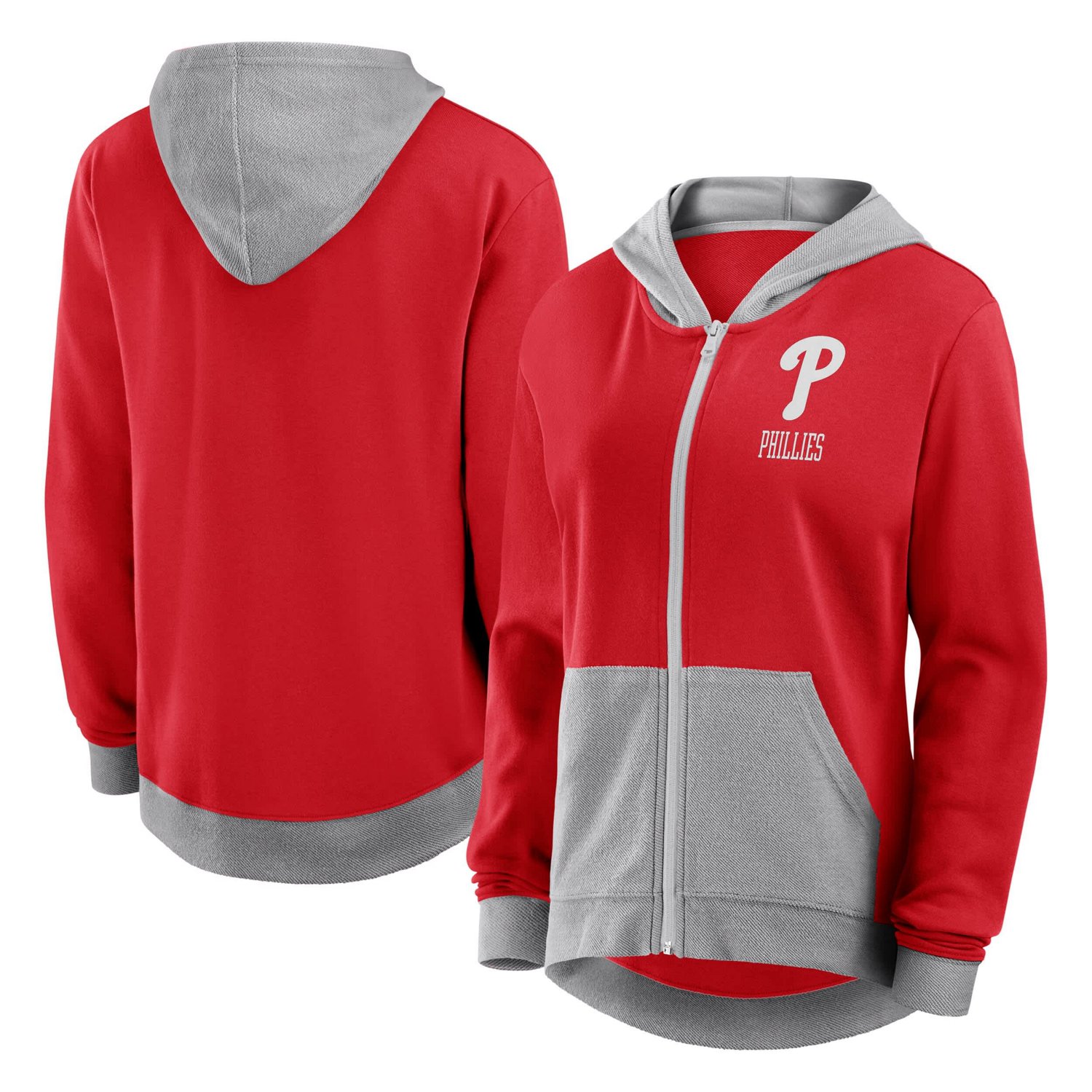 Fanatics Philadelphia Phillies Hit It French Terry Full-Zip Hoodie