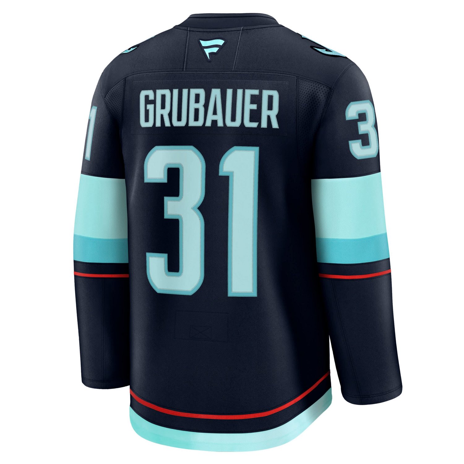 Fanatics Philipp Grubauer Deep Sea Seattle Kraken Home Premium Jersey - view number 3