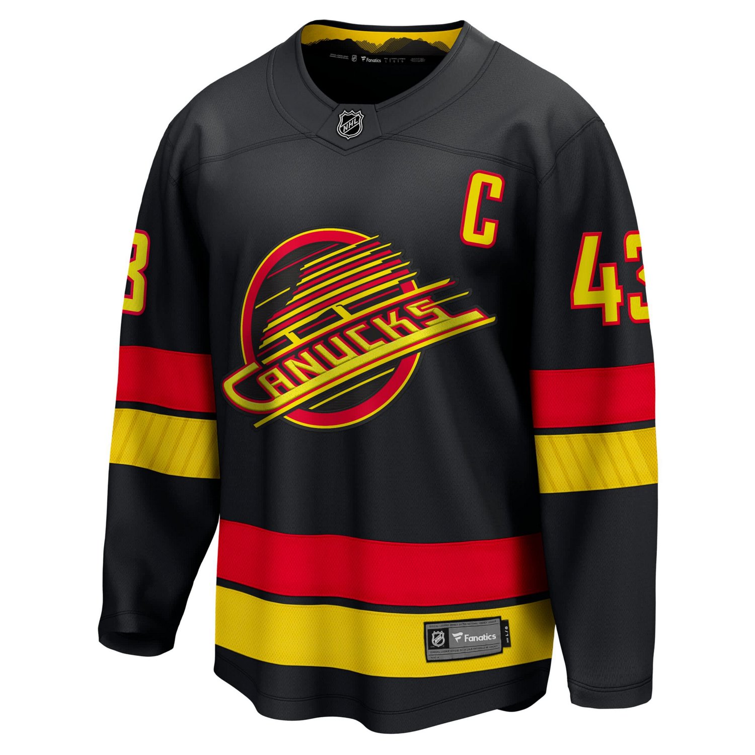 Fanatics Quinn Hughes Vancouver Canucks Alternate Breakaway Jersey - view number 2