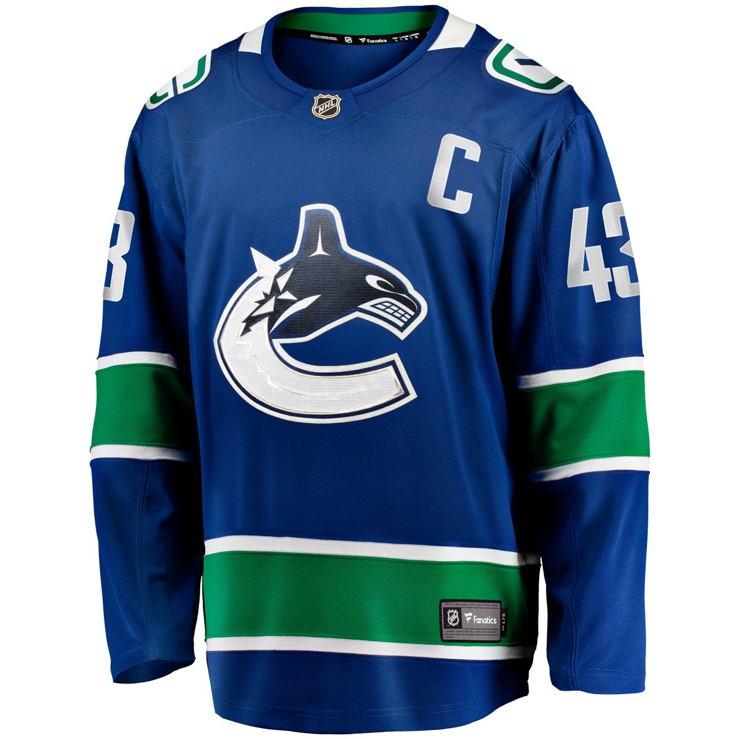 Fanatics Quinn Hughes Vancouver Canucks Home Breakaway Jersey                                                                    - view number 2
