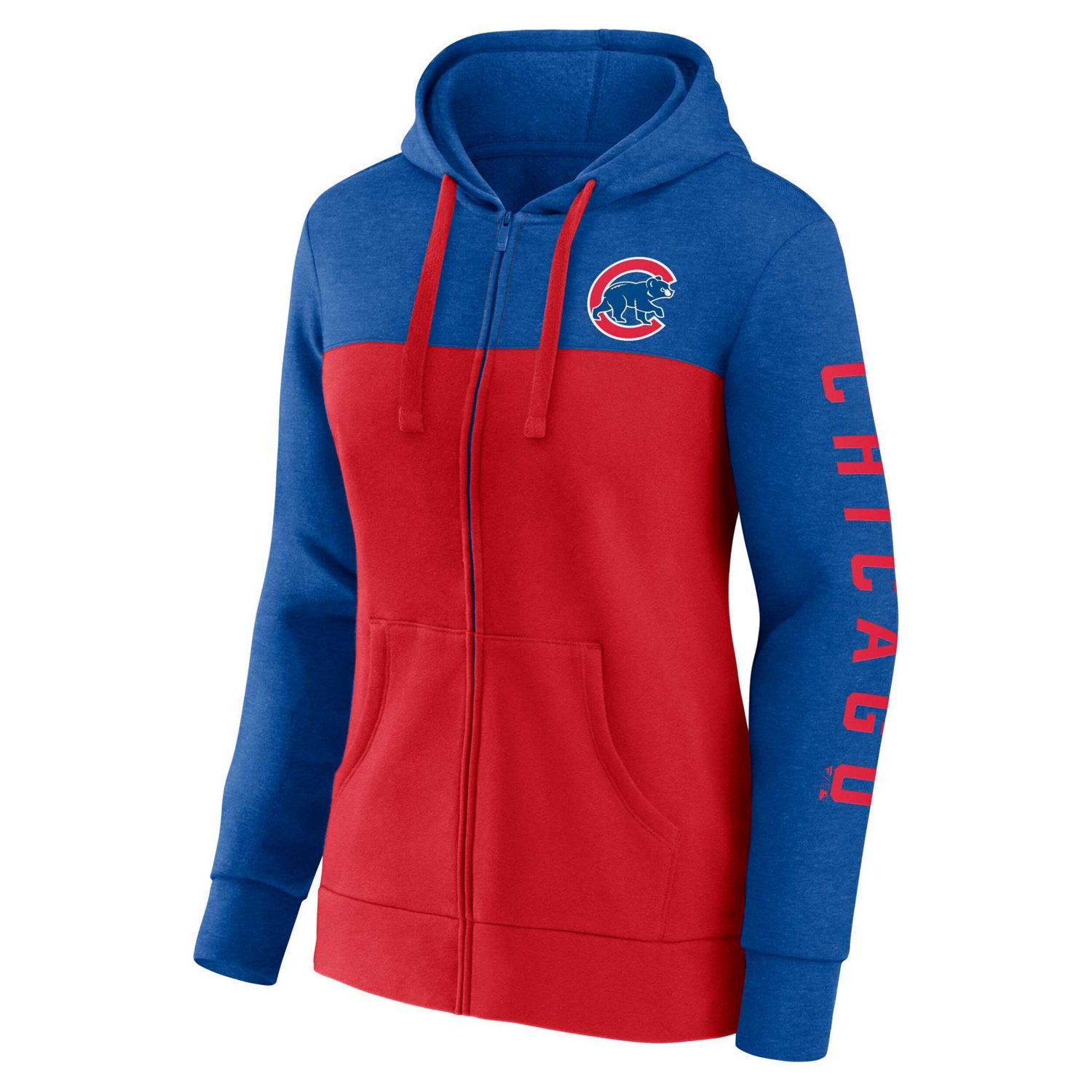 Fanatics /Red Chicago Cubs City Ties Hoodie Full-Zip Sweatshirt - view number 2