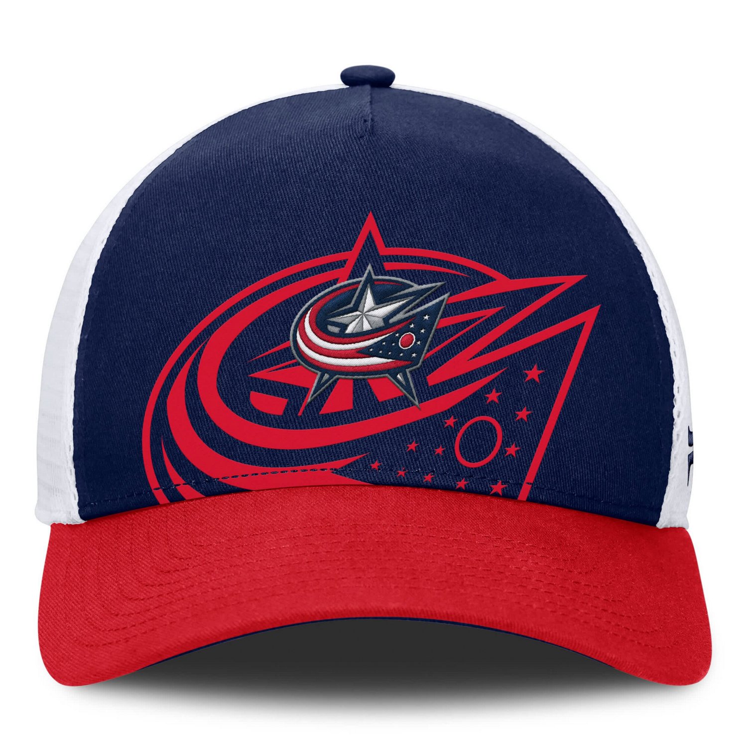 Fanatics Red Columbus Blue Jackets Authentic Pro A-Frame Rink Adjustable Hat - view number 2