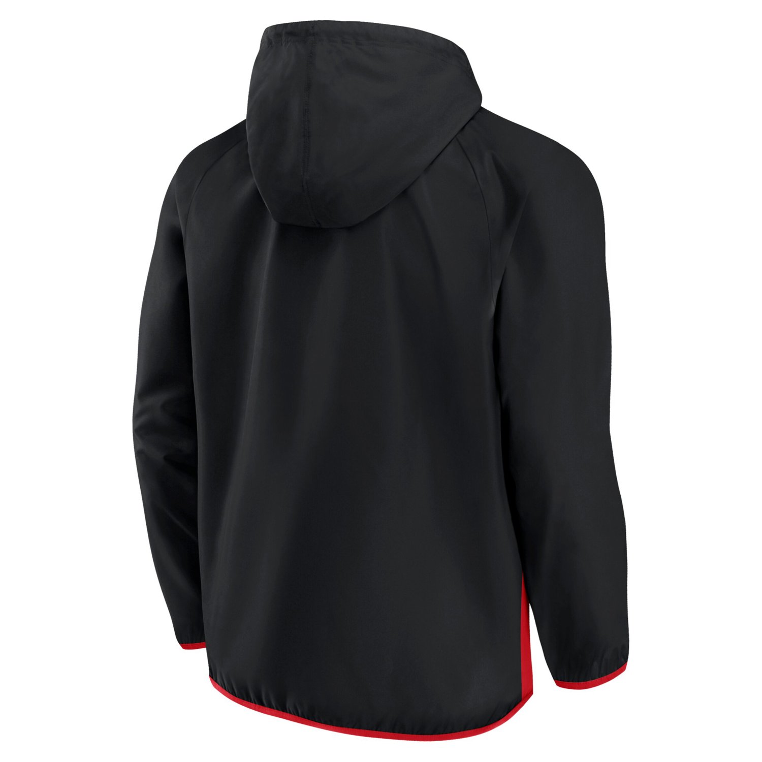 Fanatics Red Ottawa Senators Backhand Shooter Defender Anorak Raglan Hoodie Quarter-Zip Jacket - view number 3