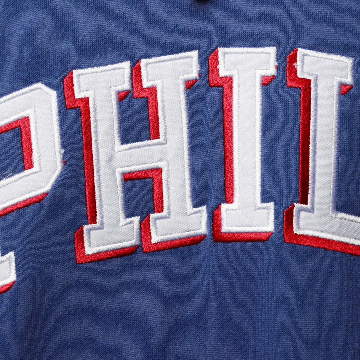 Fanatics /Red Philadelphia 76ers Big  Tall Double Contrast Pullover Hoodie