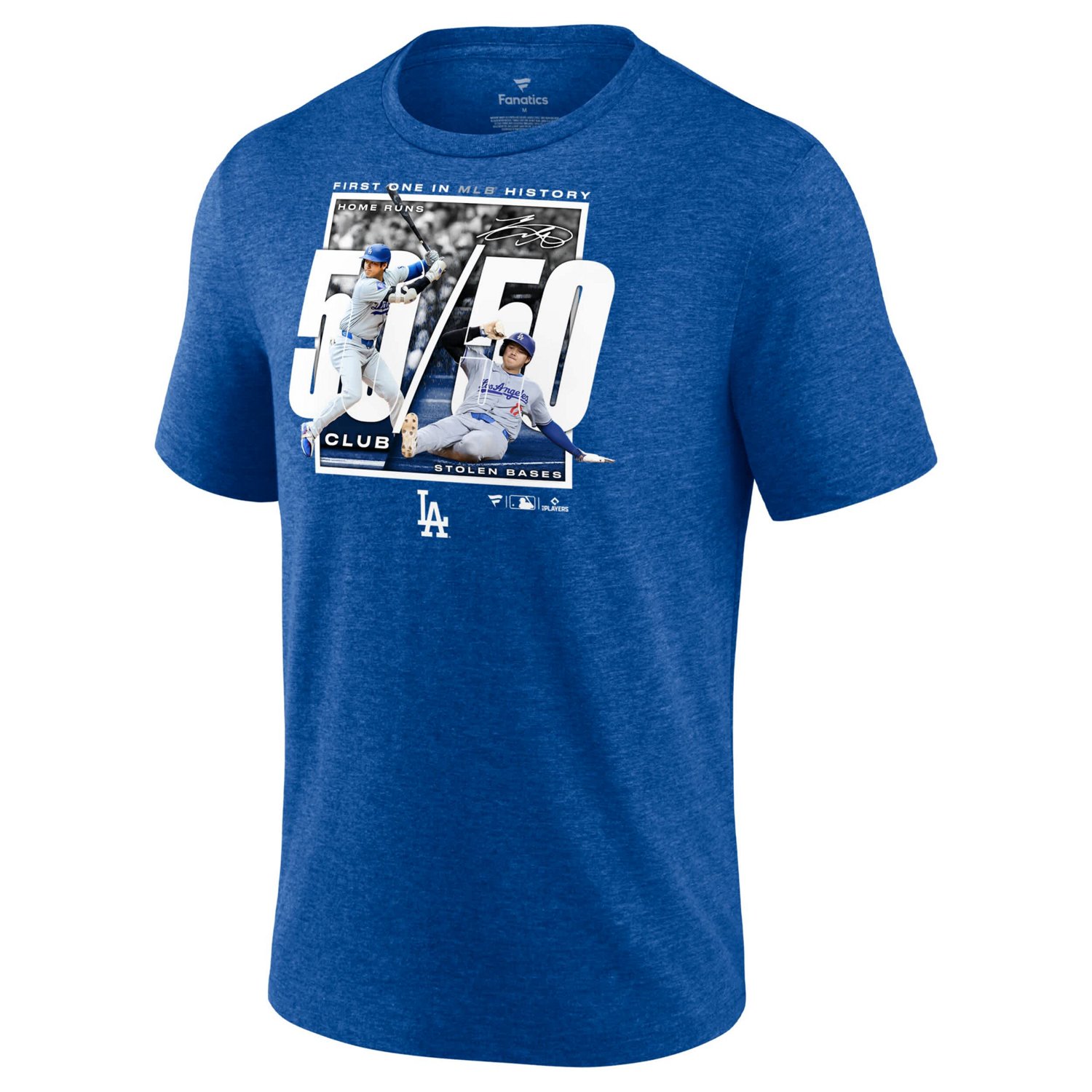 Fanatics Shohei Ohtani Heather Los Angeles Dodgers 50 50 Club T-Shirt - view number 2