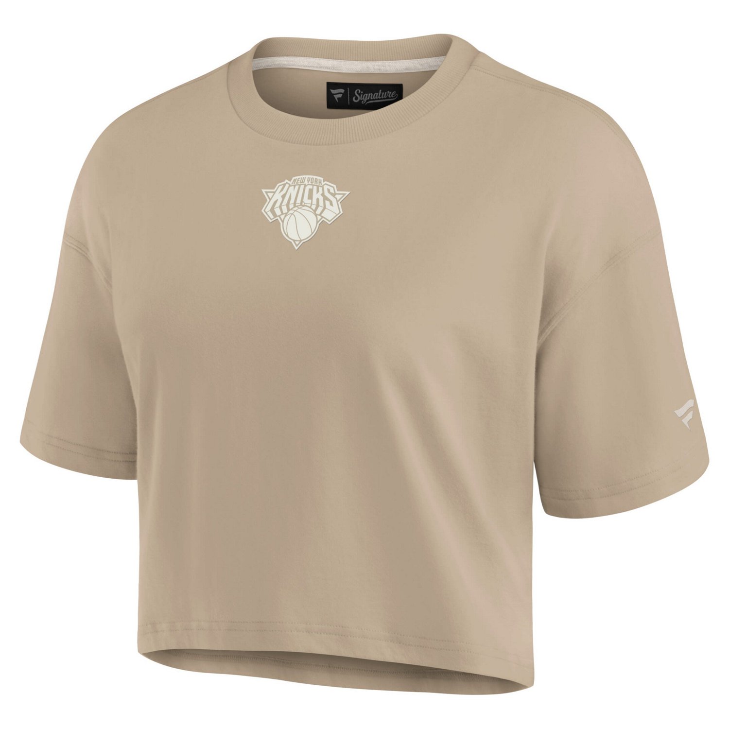 Fanatics Signature New York Knicks Elements Super Soft Boxy Cropped T-Shirt