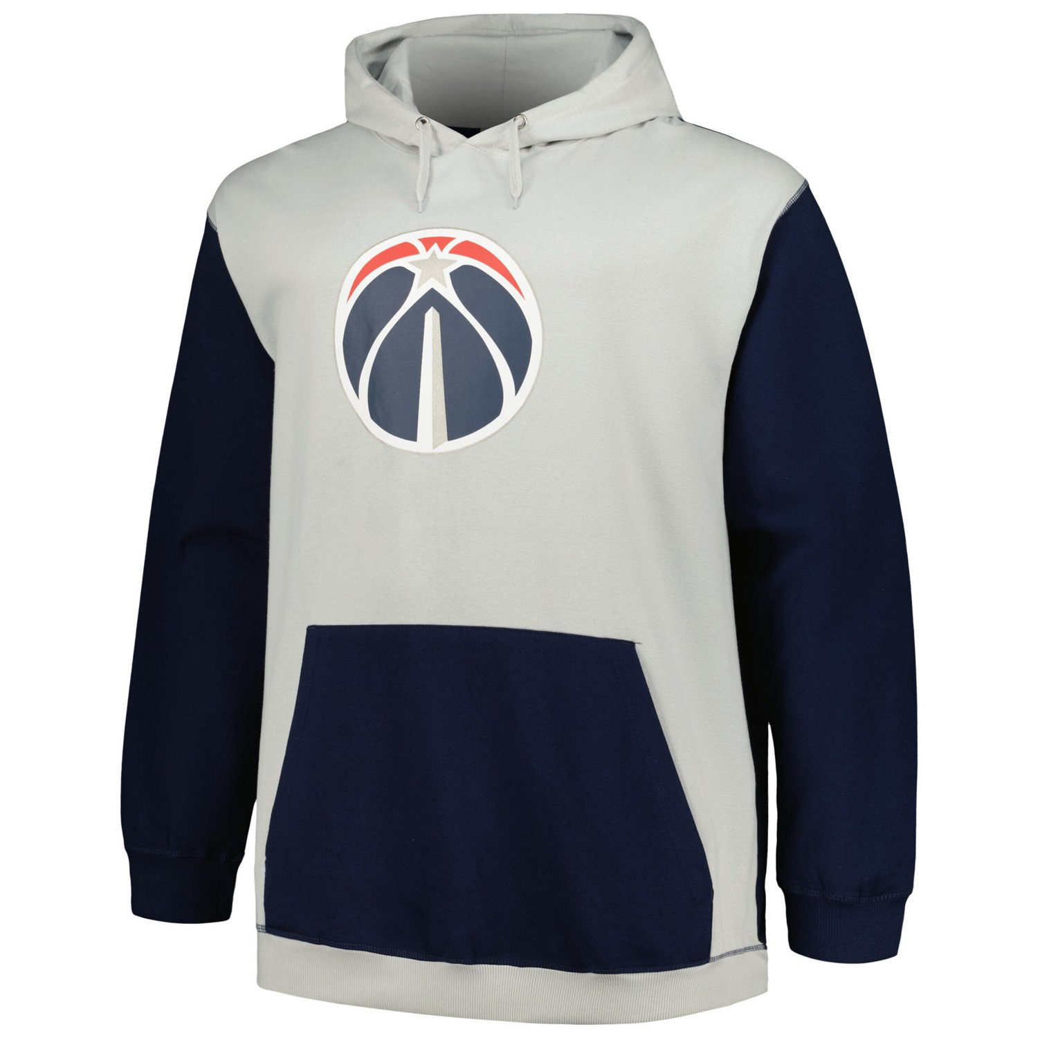 Fanatics /Silver Washington Wizards Big  Tall Primary Arctic Pullover Hoodie