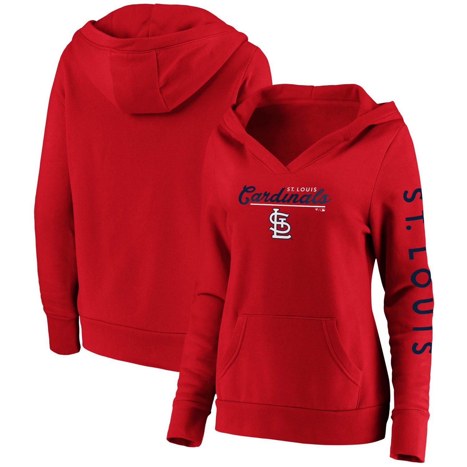 Fanatics St Louis Cardinals Core High Class Crossover Pullover Hoodie - view number 1