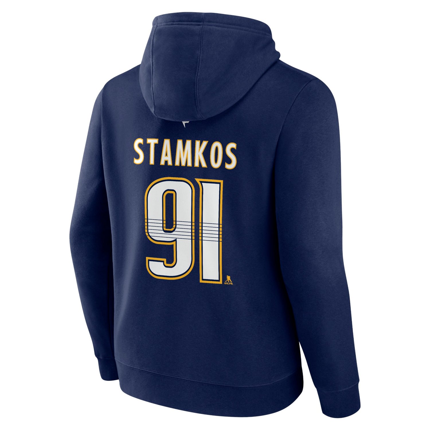 Fanatics Steven Stamkos Nashville Predators Authentic Stack Name  Number Tri-Blend Pullover Hoodie                               - view number 3