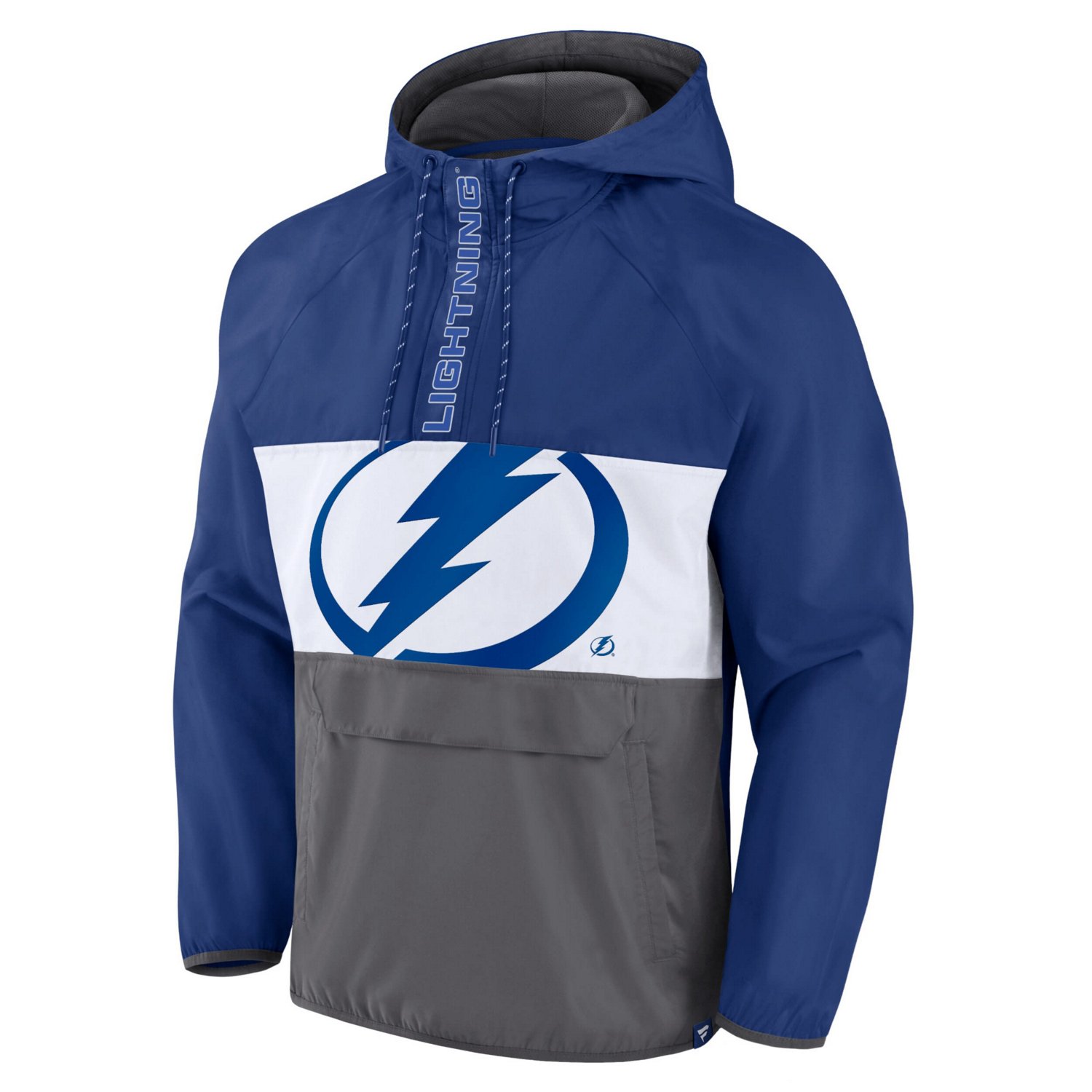 Fanatics Tampa Bay Lightning Flagrant Foul Anorak Raglan Half-Zip Hoodie Jacket                                                  - view number 2