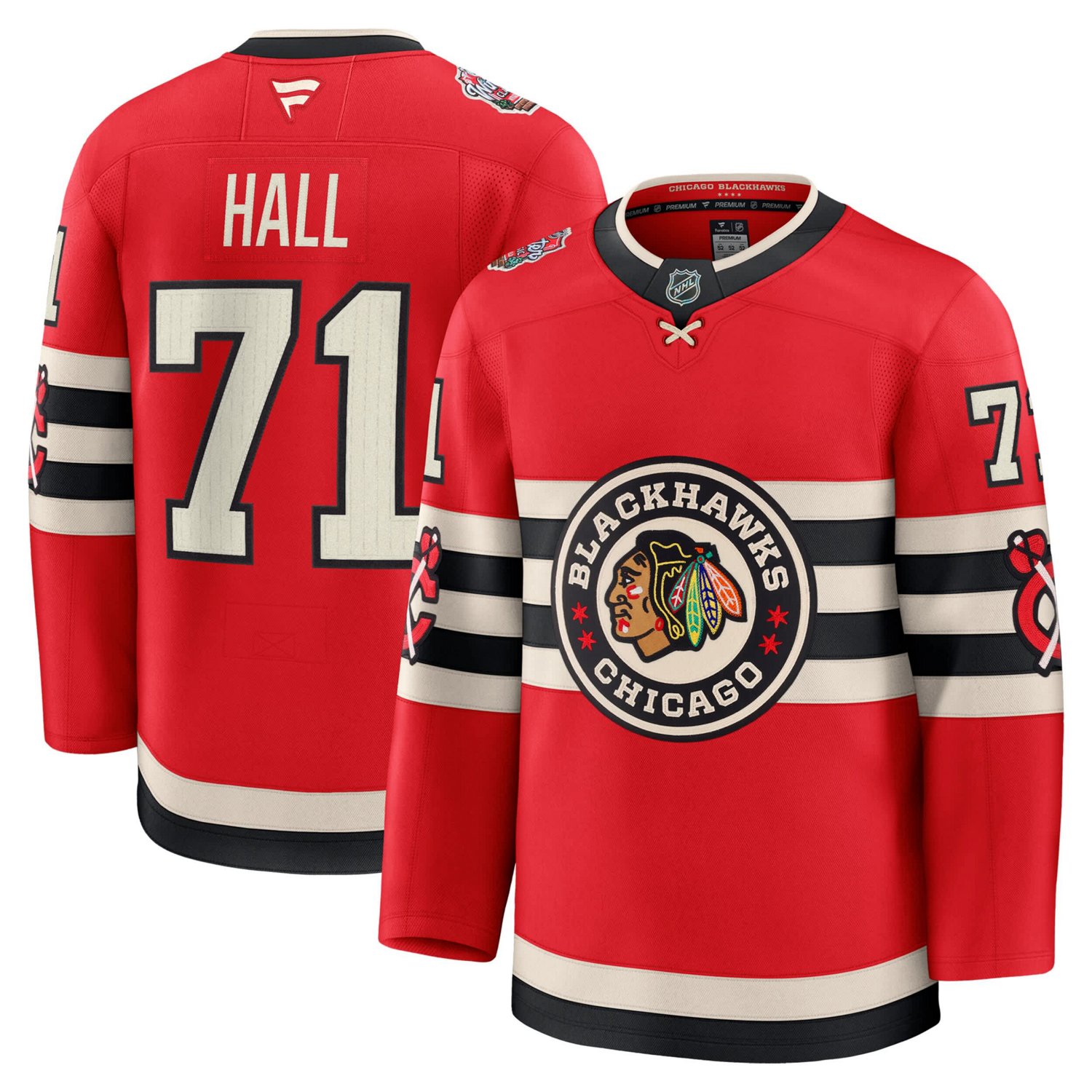 Fanatics Taylor Hall Chicago Blackhawks 2025 NHL Winter Classic Premium Player Jersey