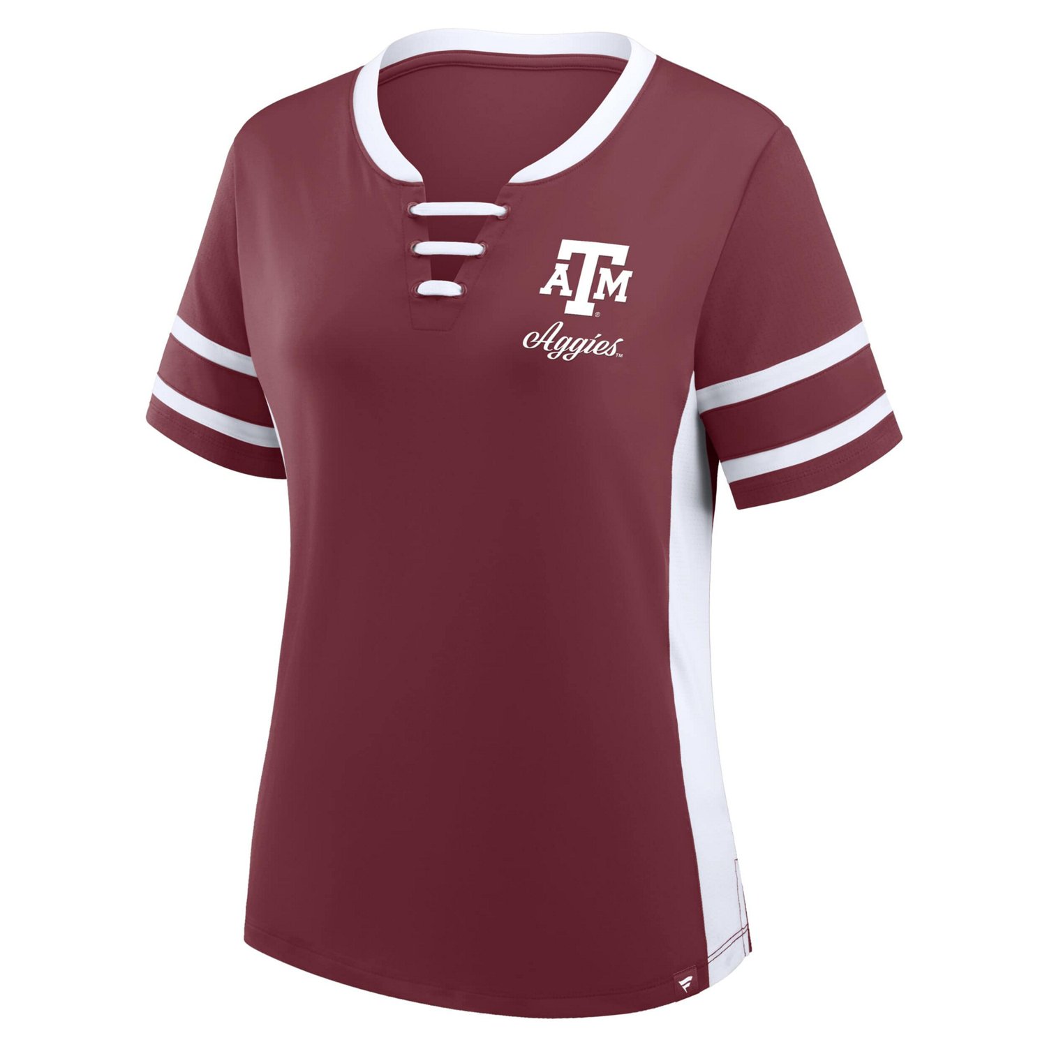 Fanatics Texas AM Aggies Be Fearless Athena Lace-Up T-Shirt - view number 2