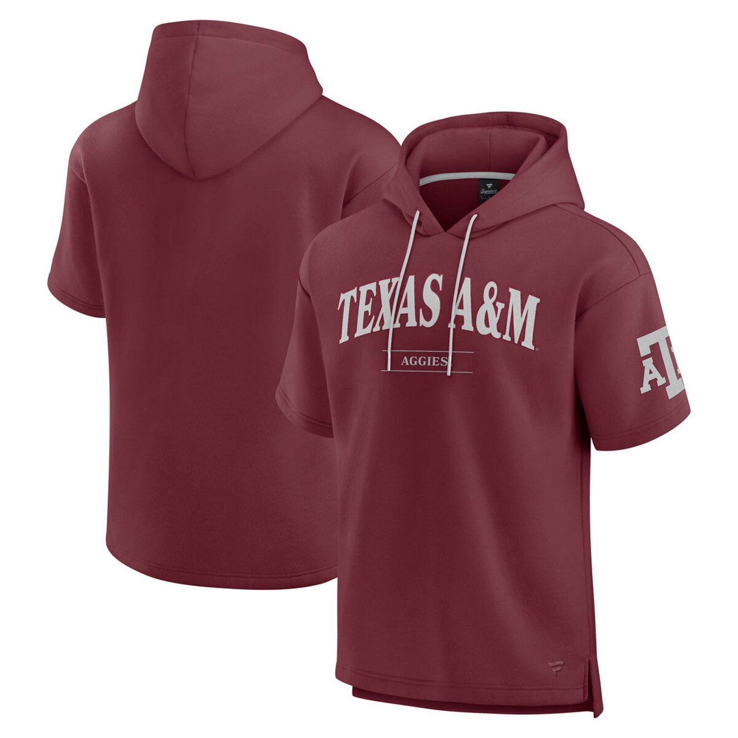 Fanatics Texas AM Aggies Ready Short Sleeve Pullover Hoodie - view number 1