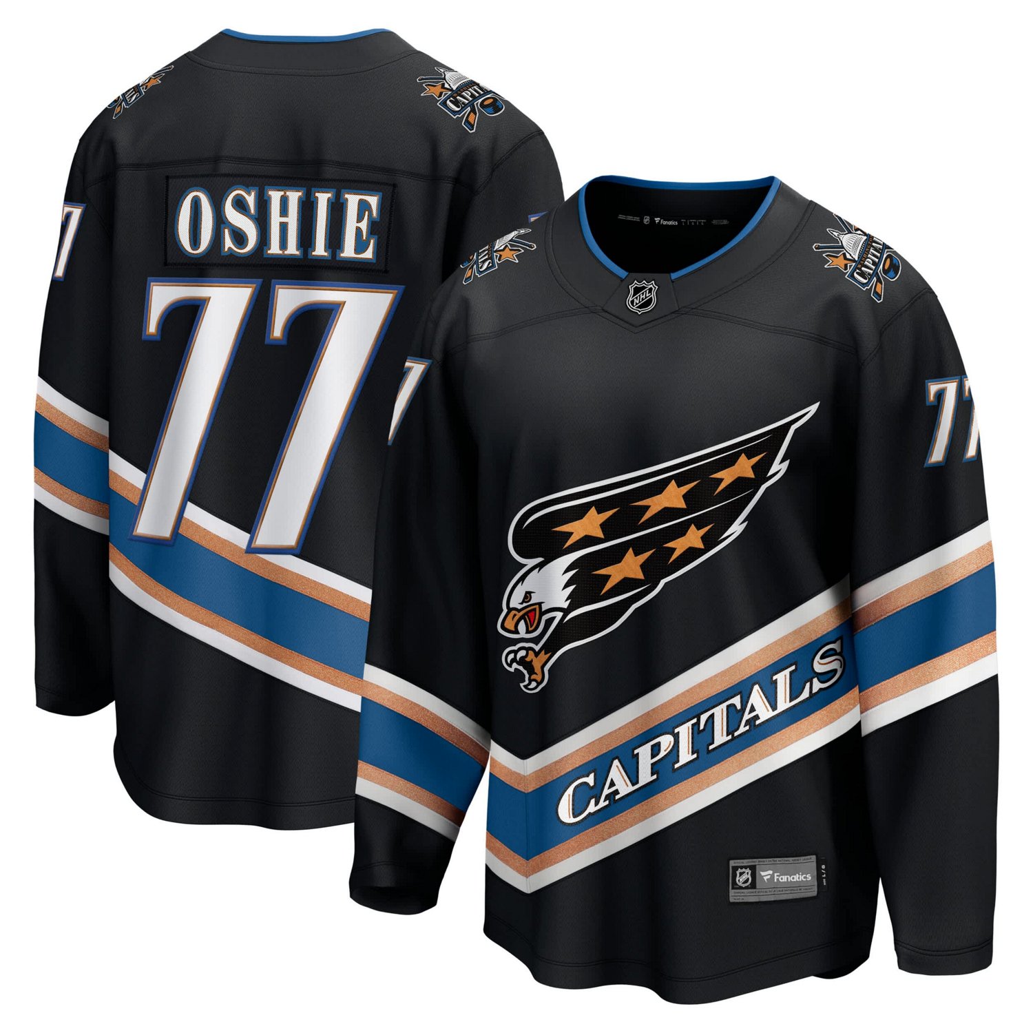 Fanatics TJ Oshie Washington Capitals Alternate 50th Anniversary Premier Breakaway Player Jersey