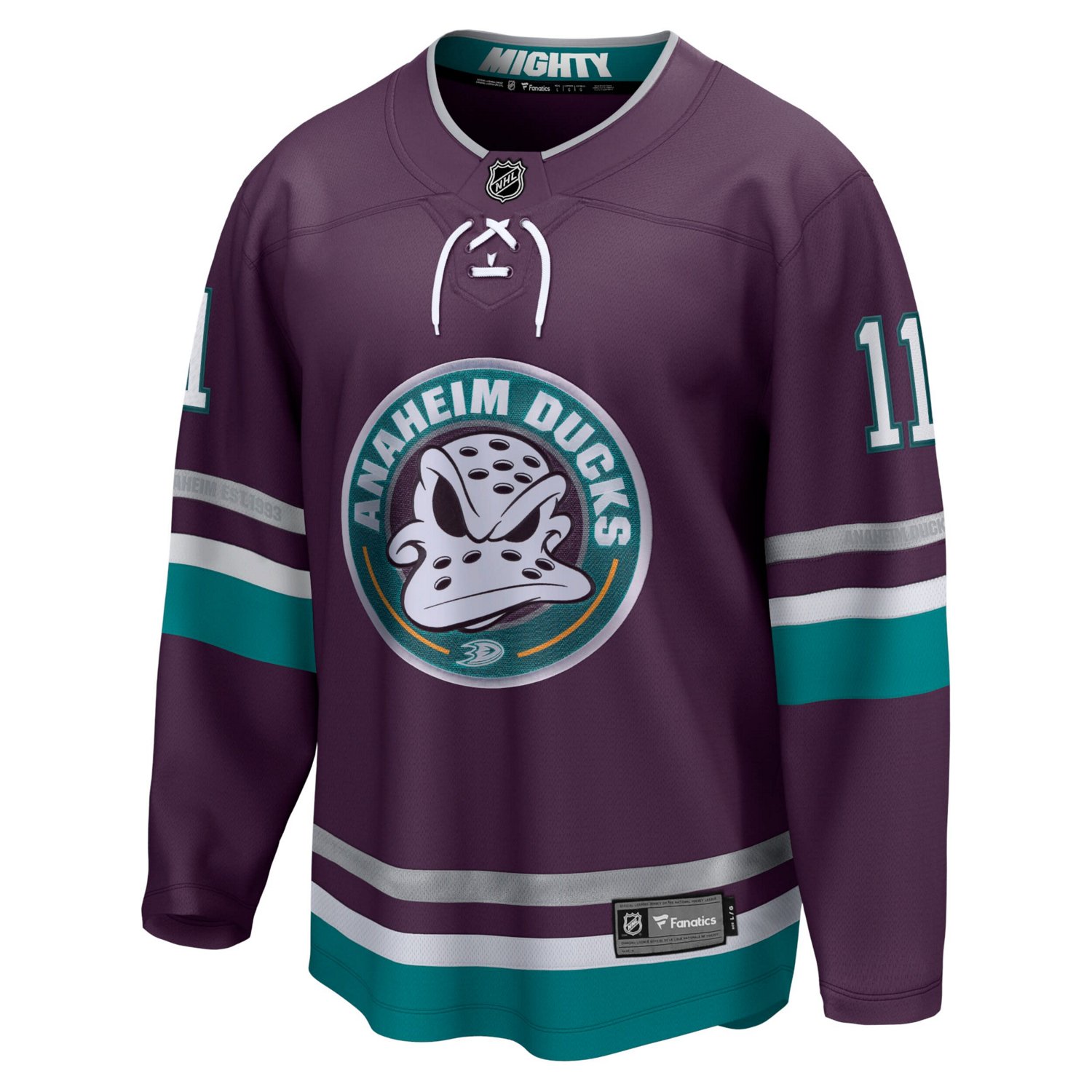 Fanatics Trevor Zegras Anaheim Ducks 30th Anniversary Premier Breakaway Jersey                                                   - view number 2
