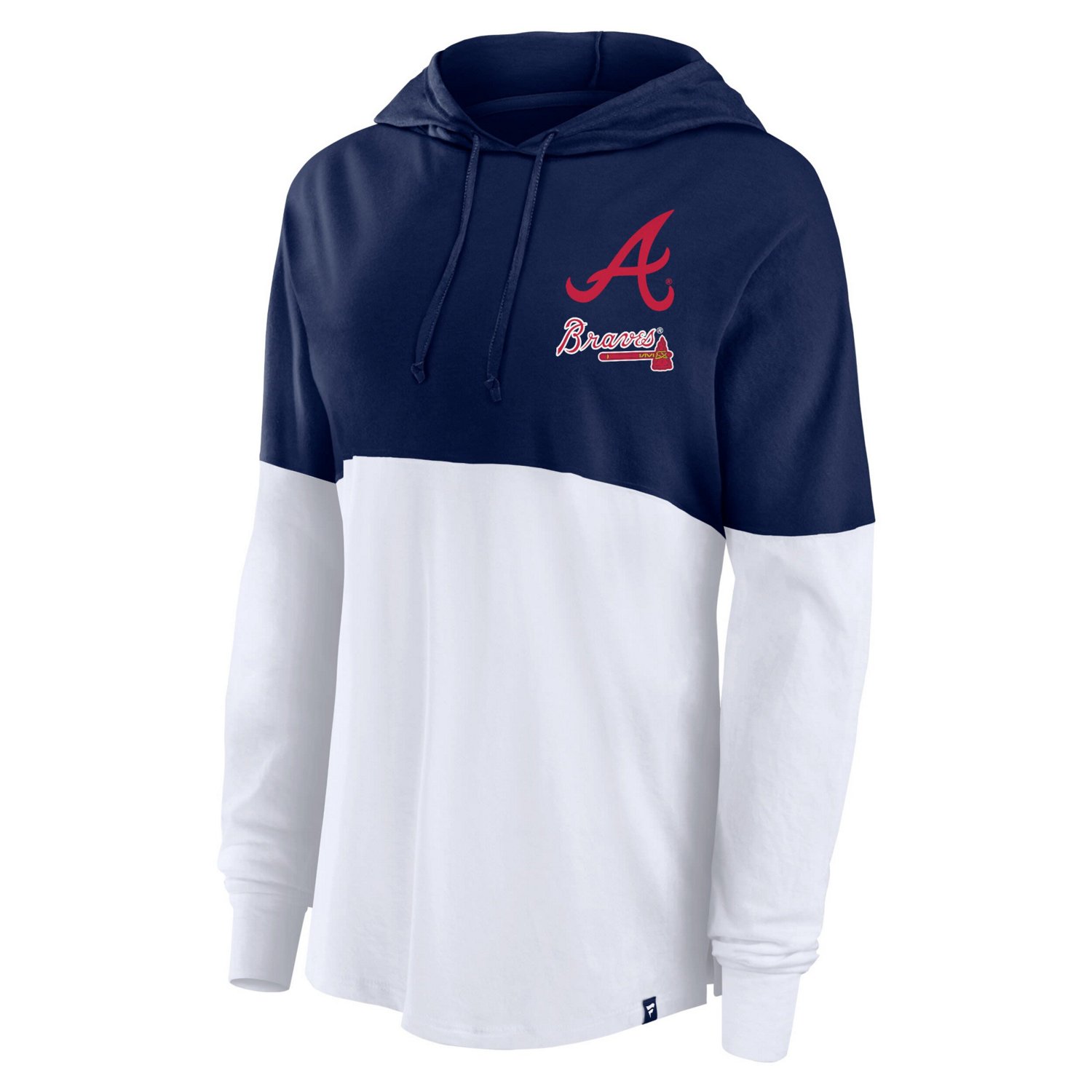 Fanatics White Atlanta Braves Backup Option Pullover Hoodie - view number 2