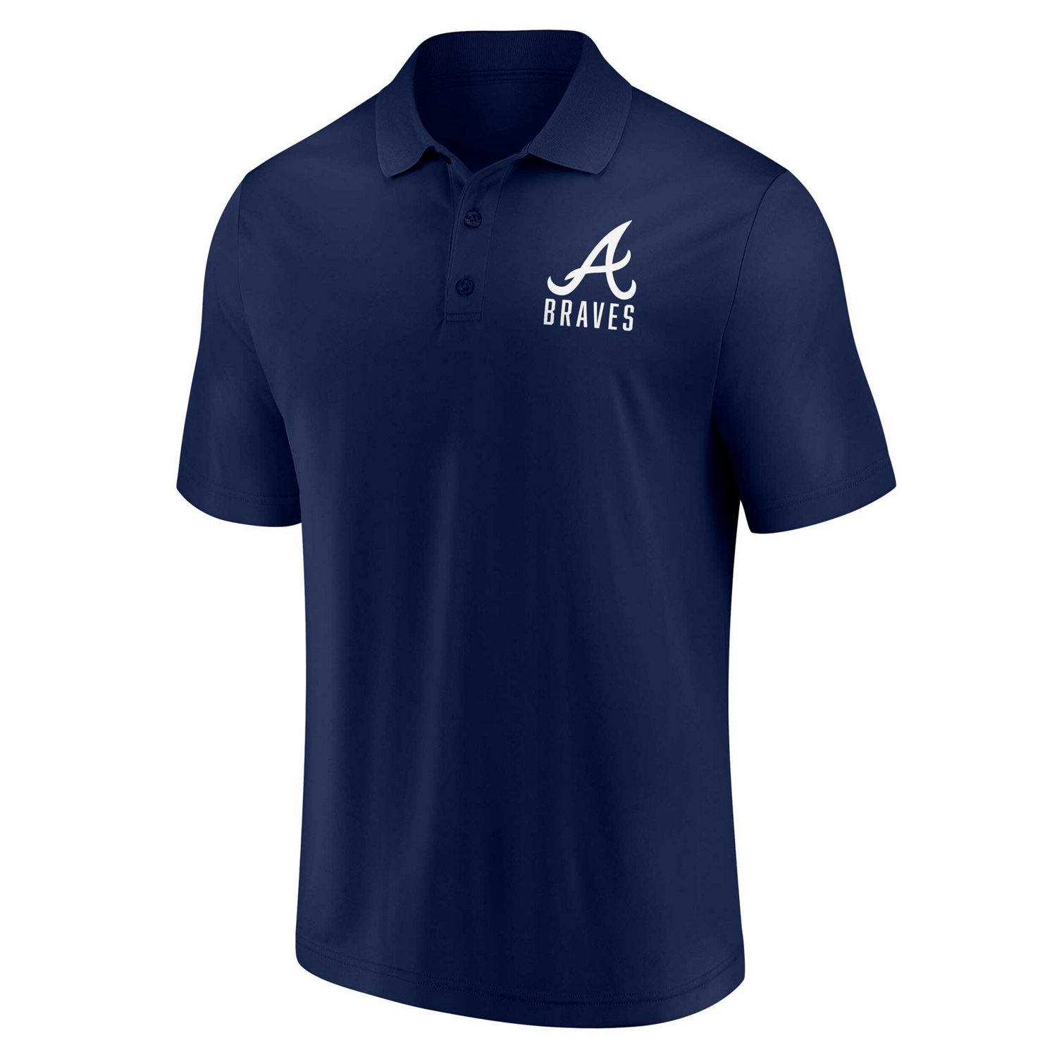Fanatics /White Atlanta Braves Two-Pack Logo Lockup Polo Set - view number 4