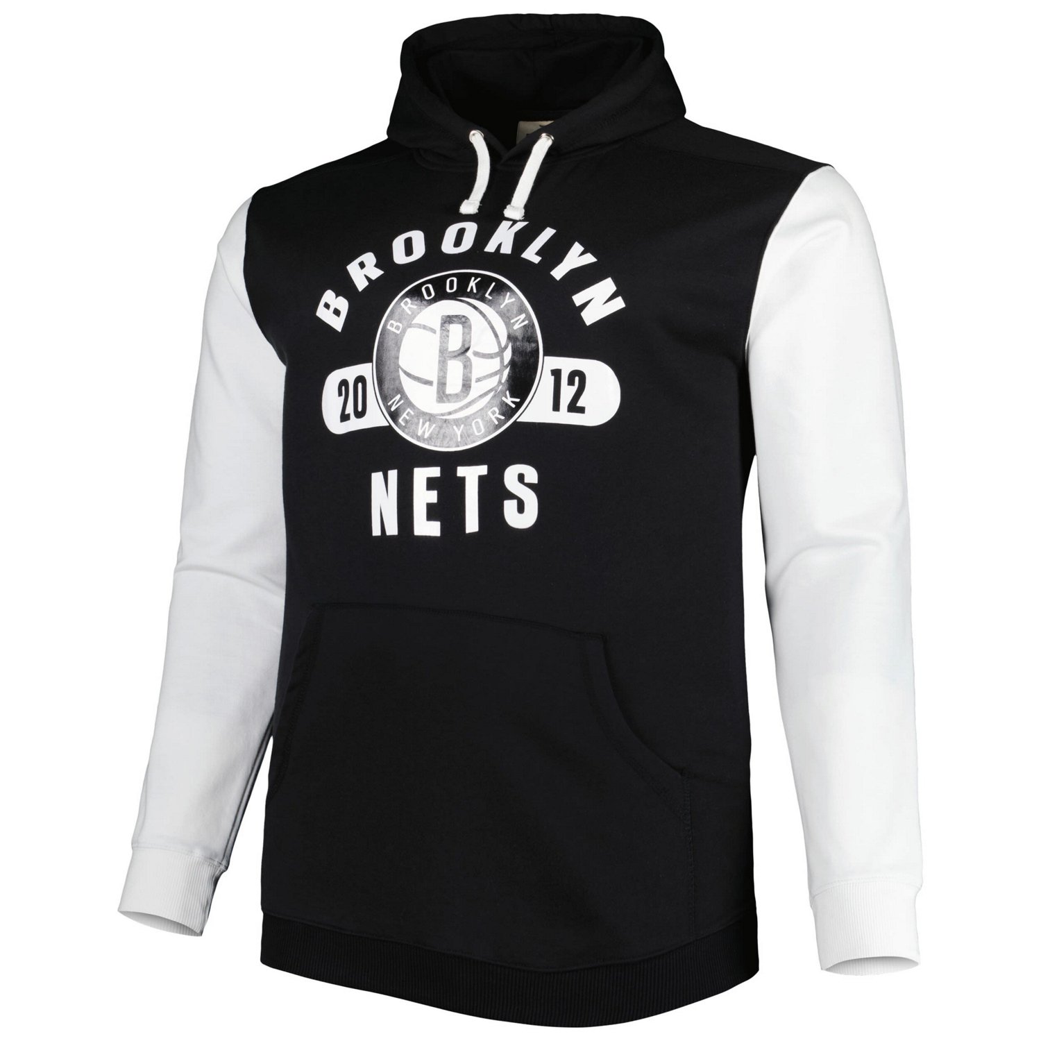 Fanatics /White Brooklyn Nets Big  Tall Bold Attack Pullover Hoodie                                                              - view number 2